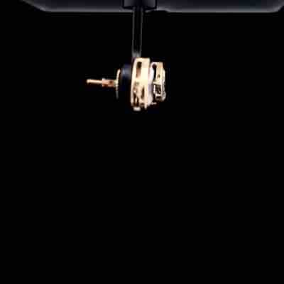 Pear Cut Diamond Bezel Stud Earrings in Yellow Gold 5