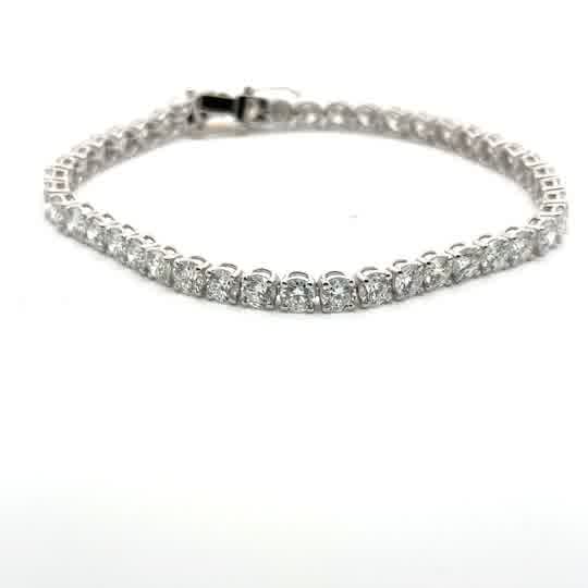 White Gold 9ct tennis brc