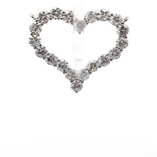 Pendant heart shape round