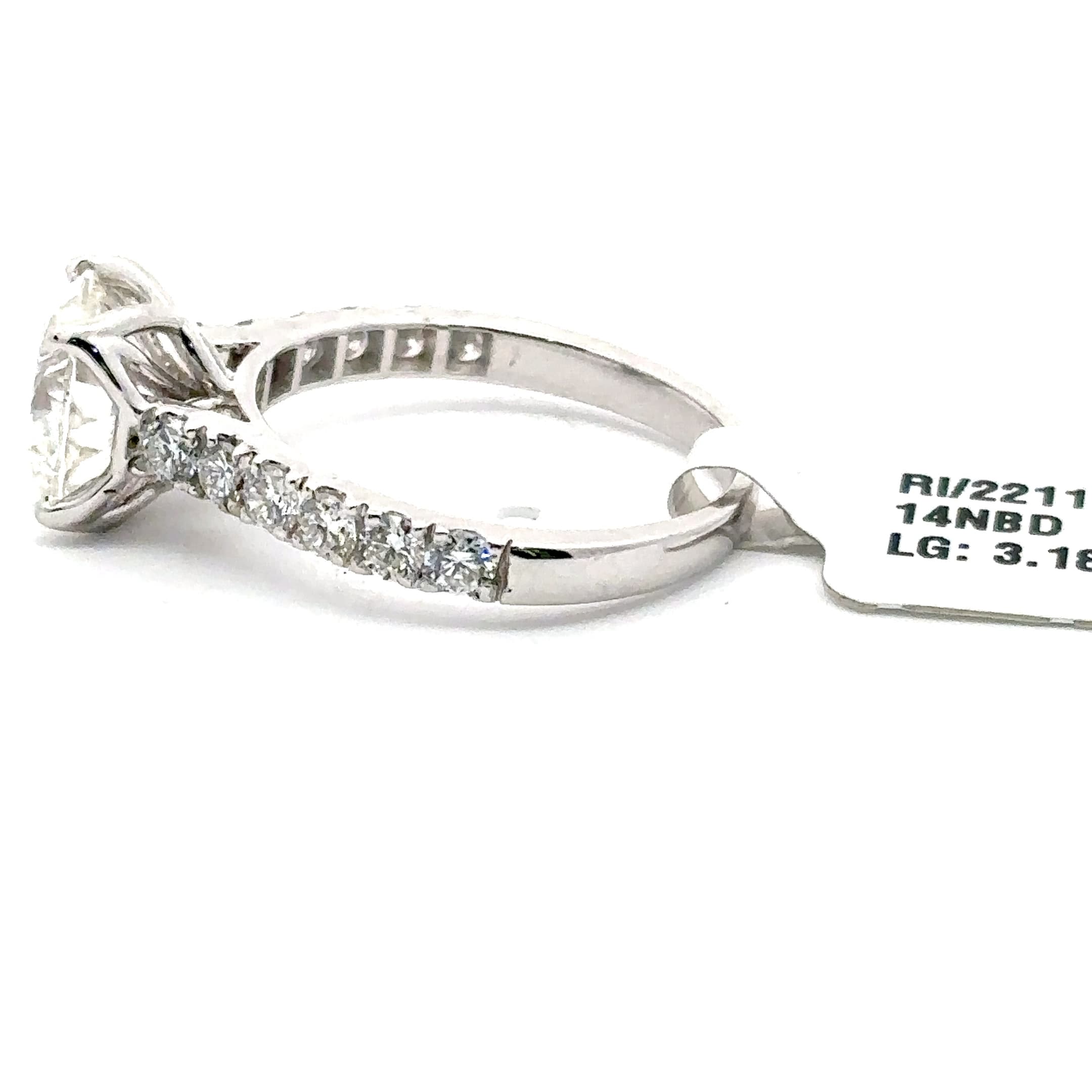 Oval Cut Diamond Halo Engagement Ring 8