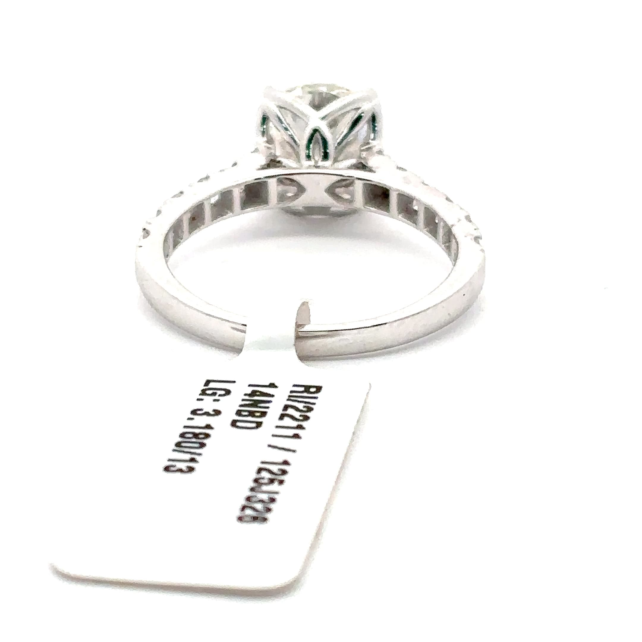 Oval Cut Diamond Halo Engagement Ring 9