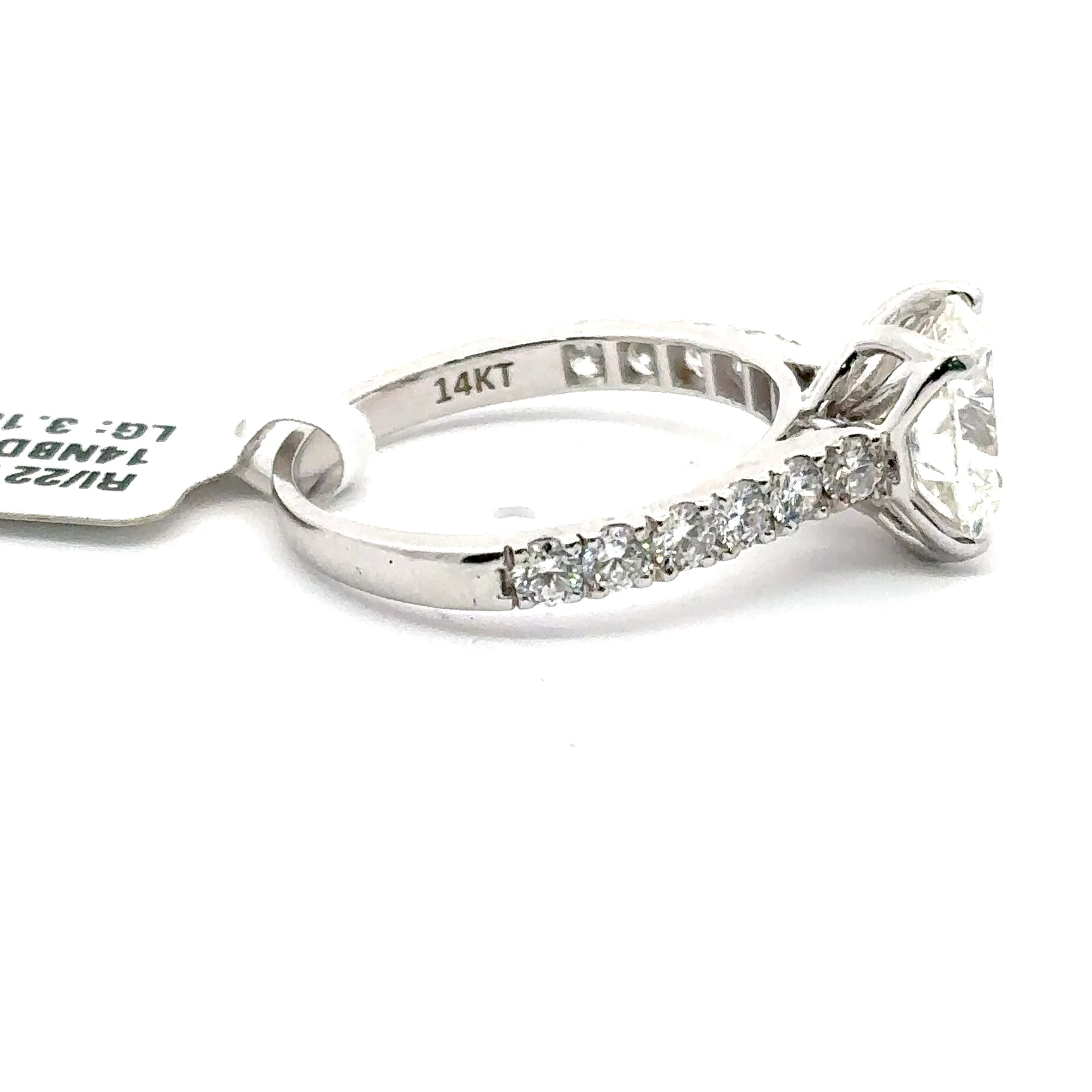 Oval Cut Diamond Halo Engagement Ring 10