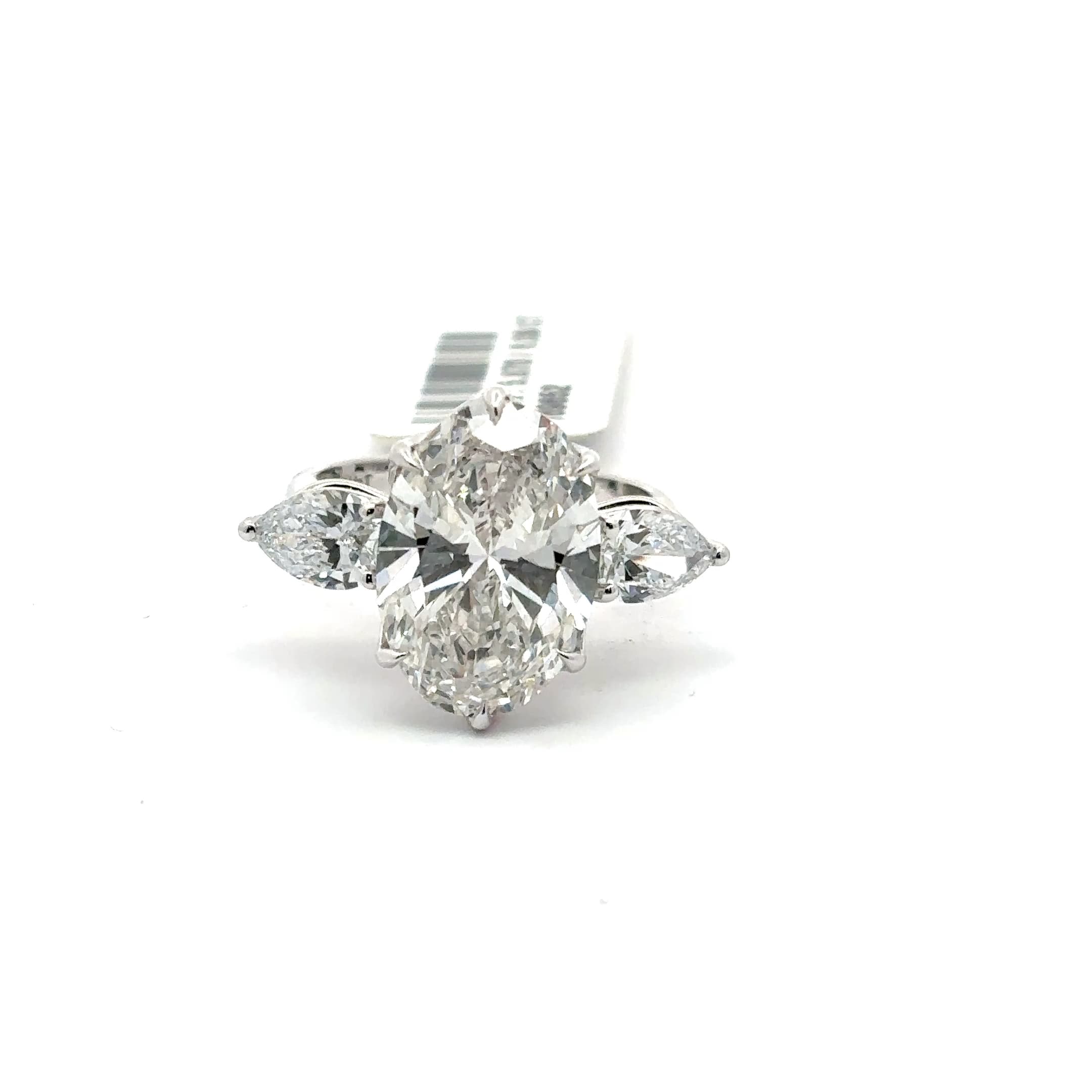 Diamond Multistone Ring with Oval Cut Center Stone 2
