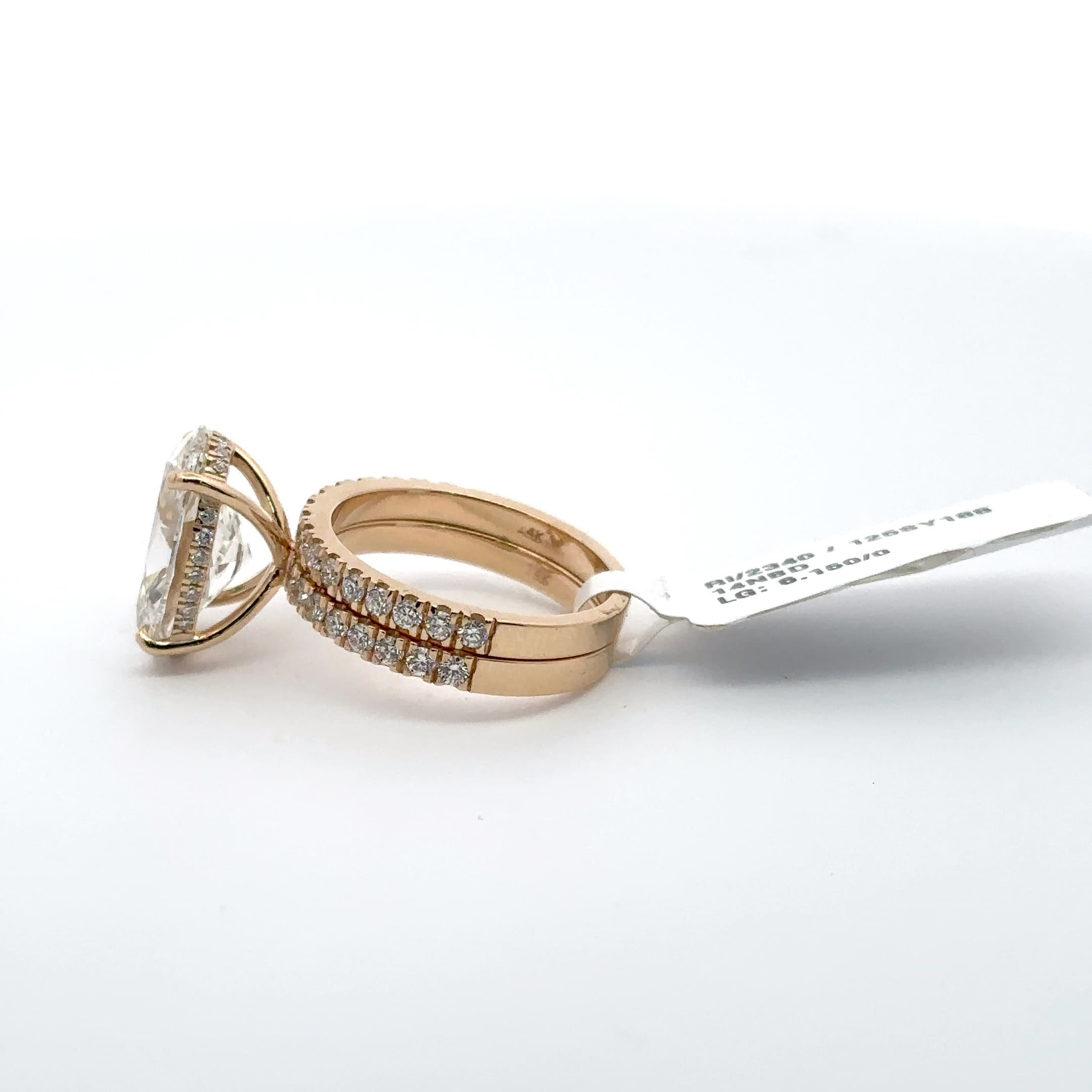 Rose Gold Engagement Ring with Oval Cut Diamond 3