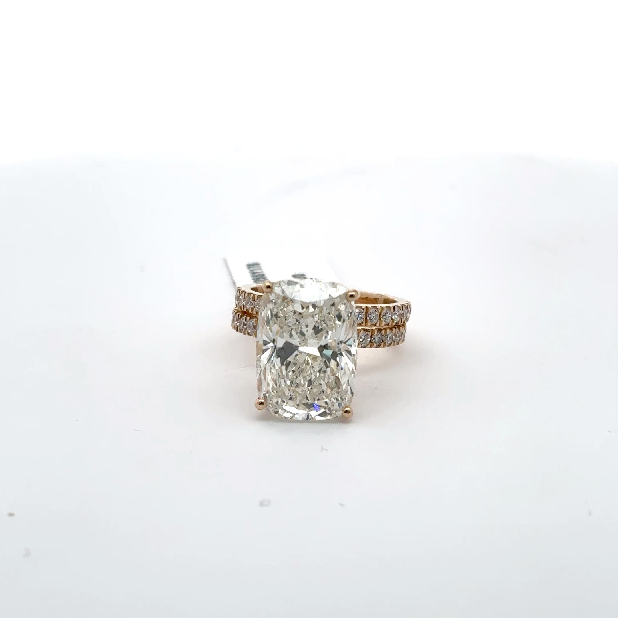 Cushion Cut Diamond Engagement Ring in Rose Gold 2