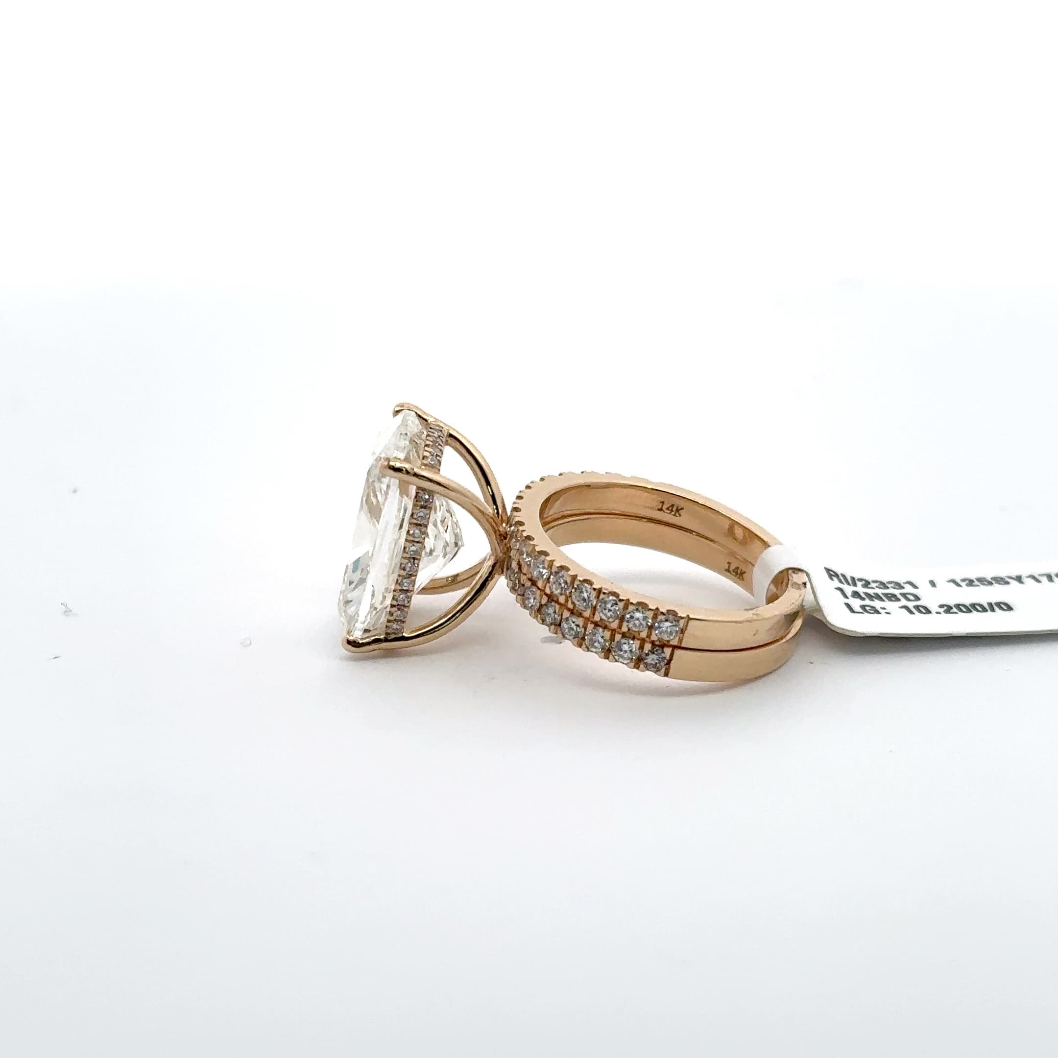 Cushion Cut Diamond Engagement Ring in Rose Gold 3