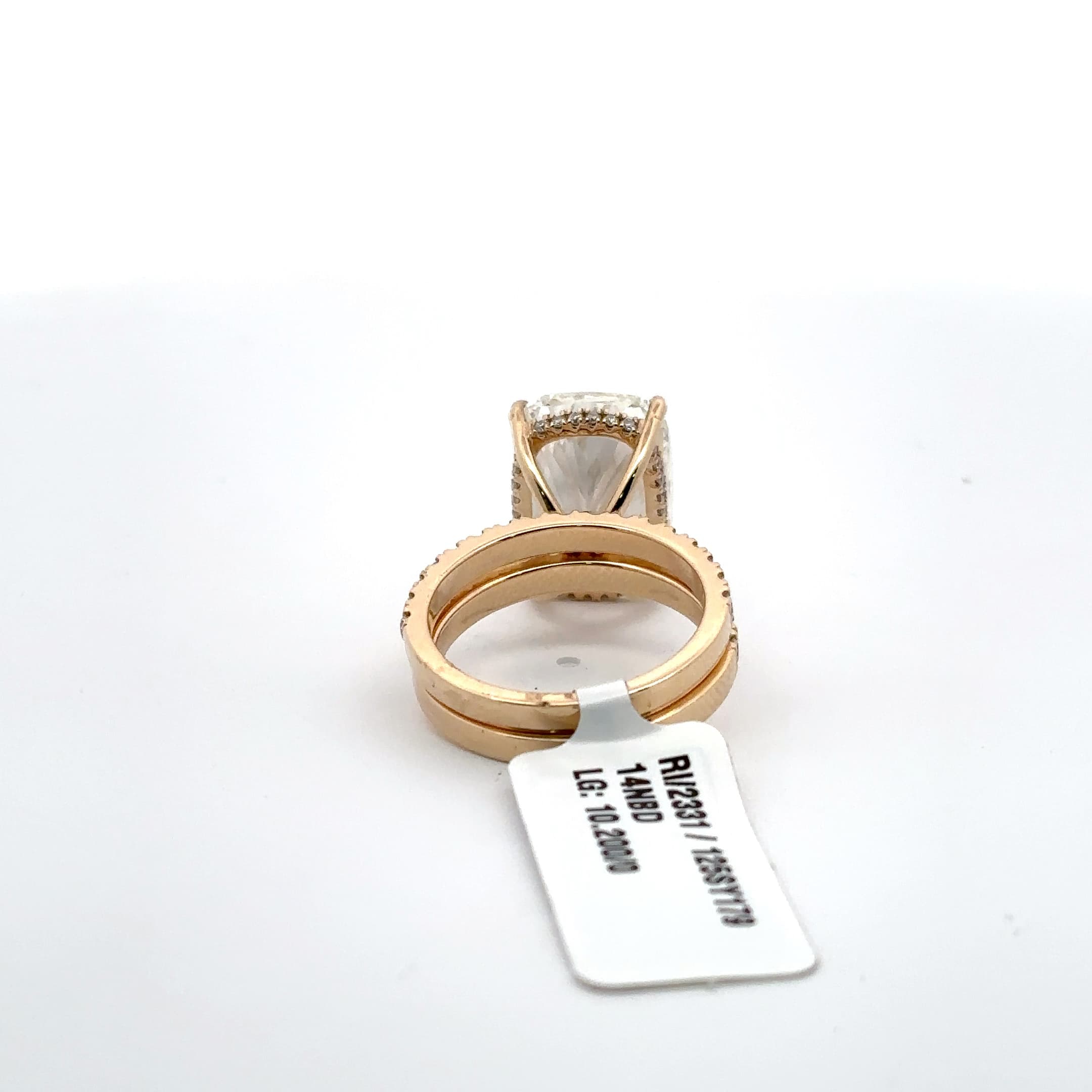 Cushion Cut Diamond Engagement Ring in Rose Gold 4