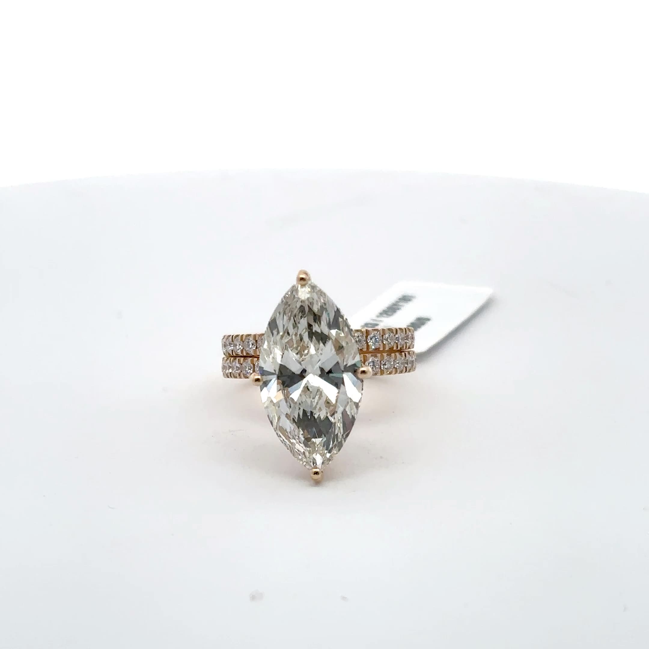 Rose Gold Engagement Ring with Marquise Cut Diamond 2