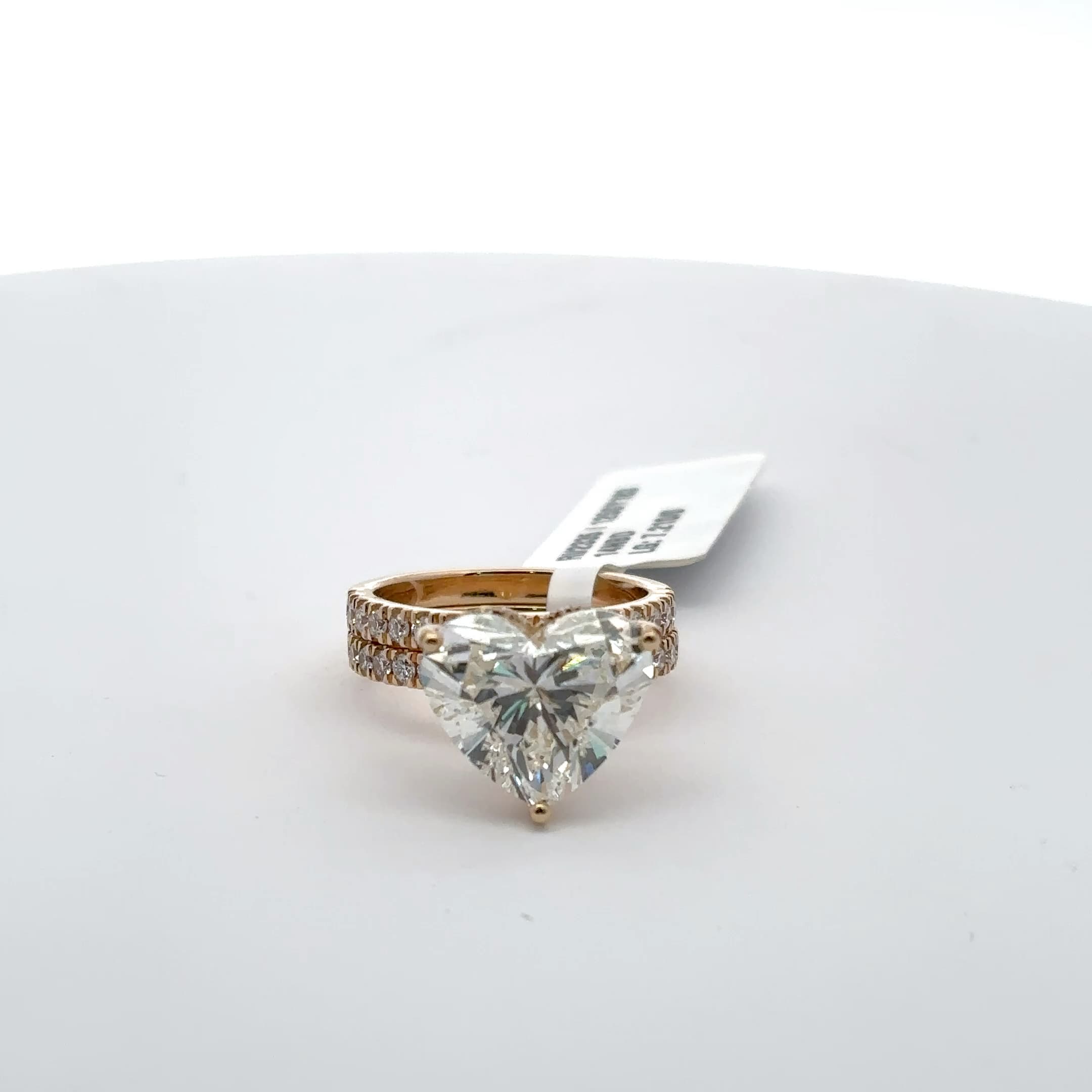 Rose Gold Heart Diamond Engagement Ring 2