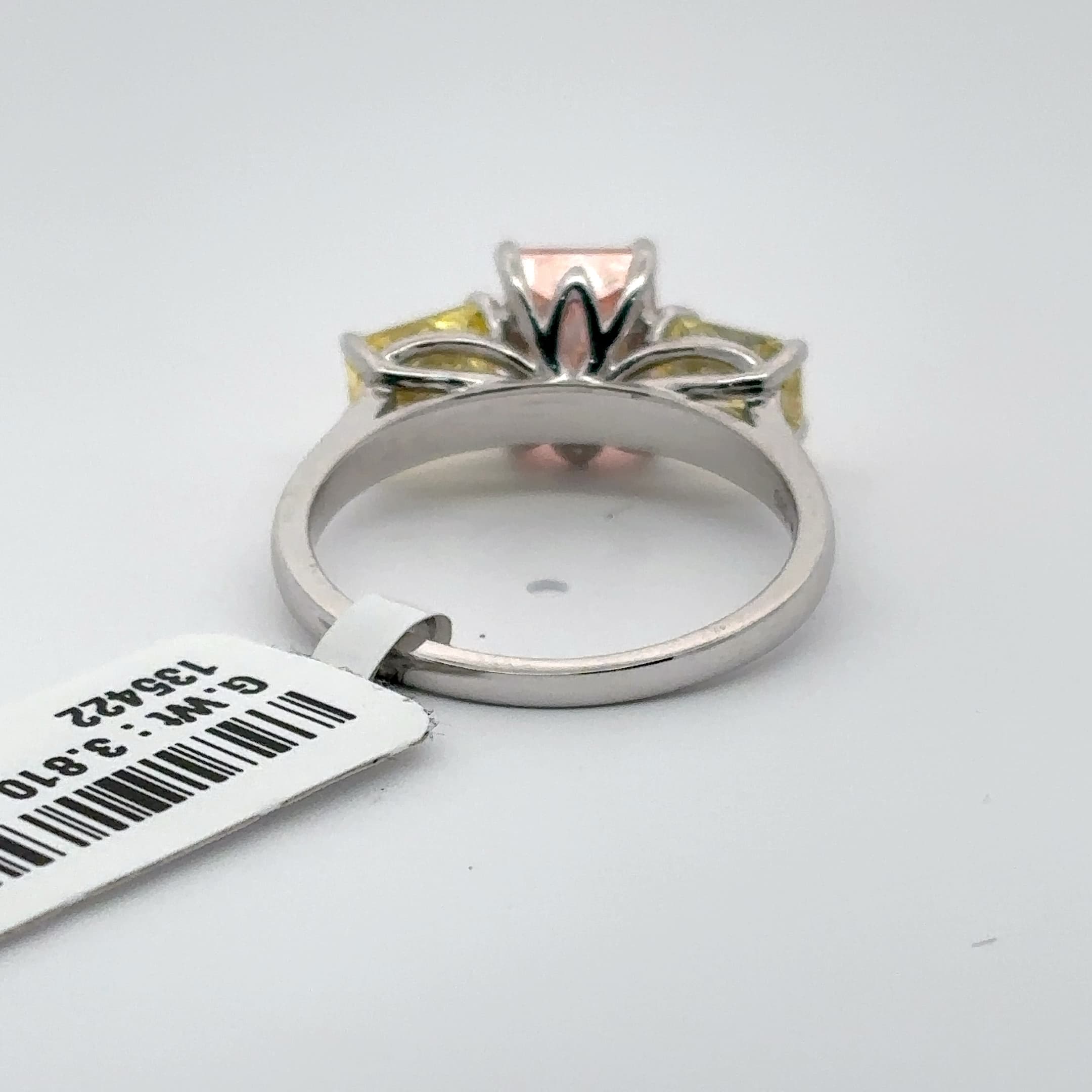 Multistone Ring with Radiant Cut Diamonds 4