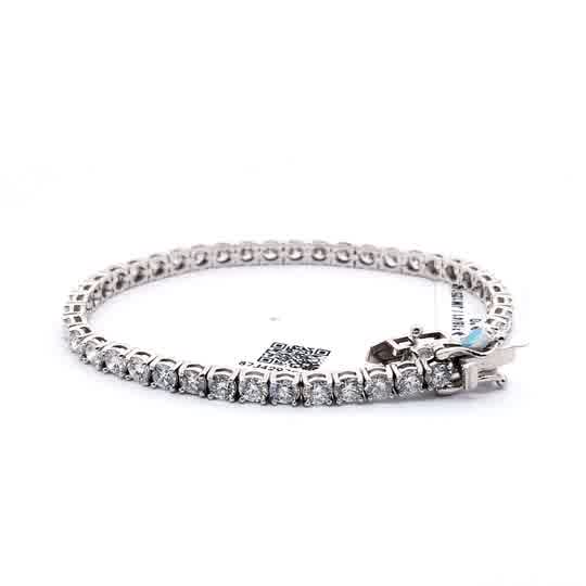 7.64 CT Tennis Bracelet with White Gold Setting