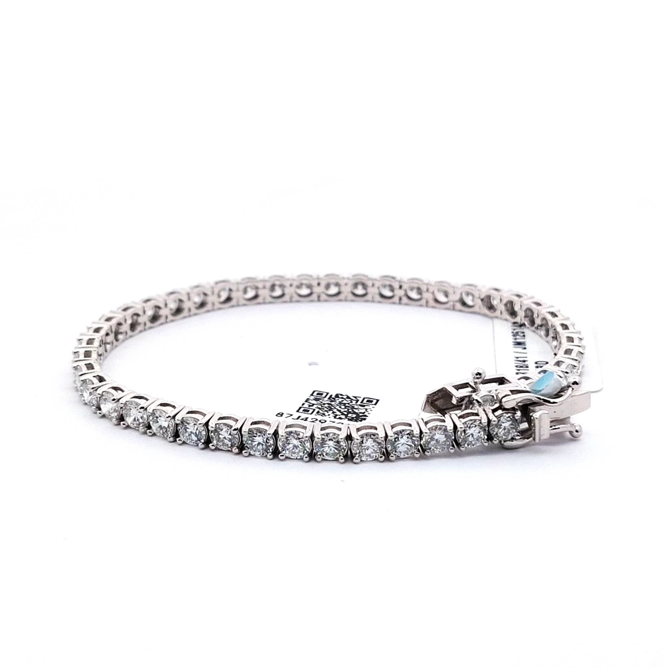 7.64 CT Tennis Bracelet with White Gold Setting 2