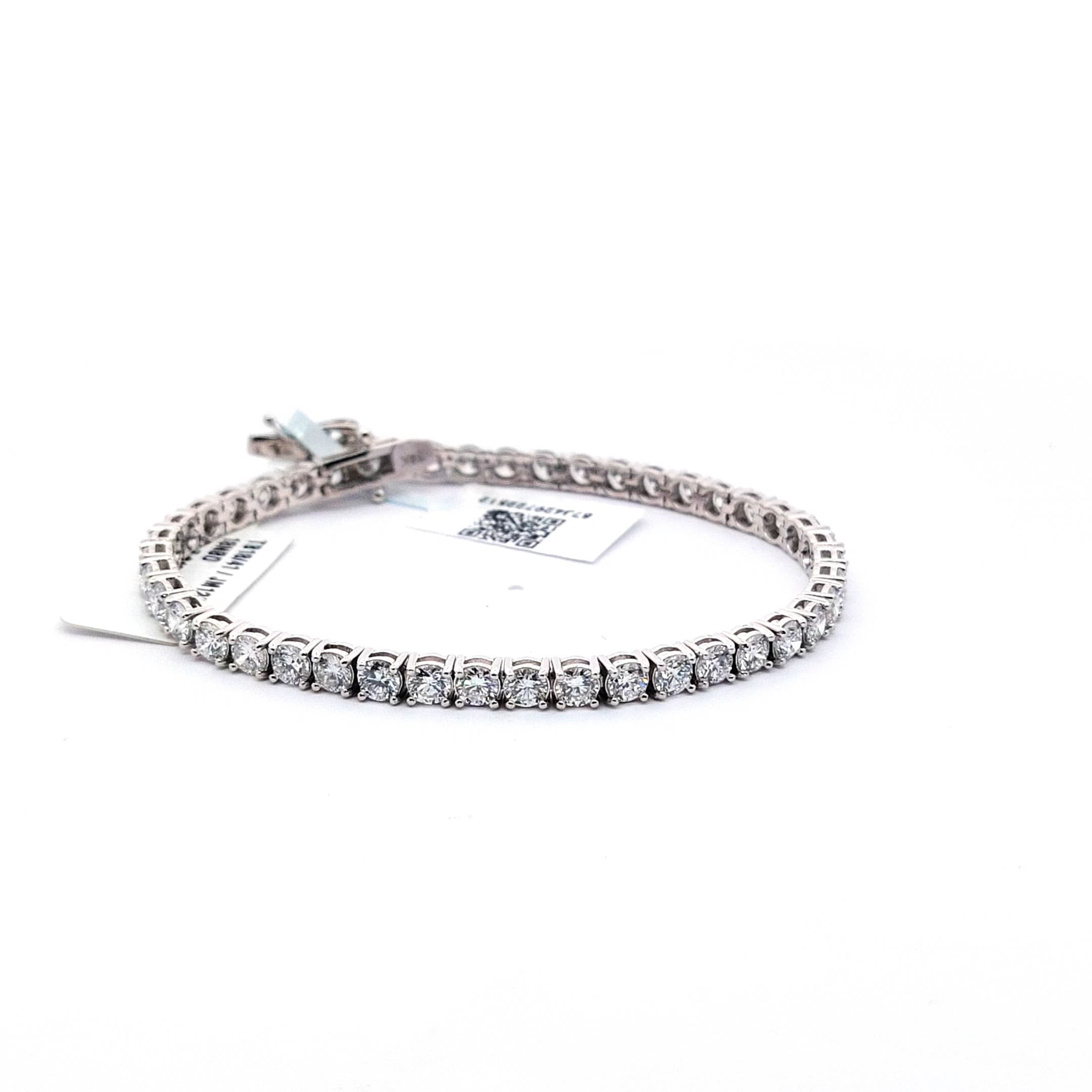 7.64 CT Tennis Bracelet with White Gold Setting 4