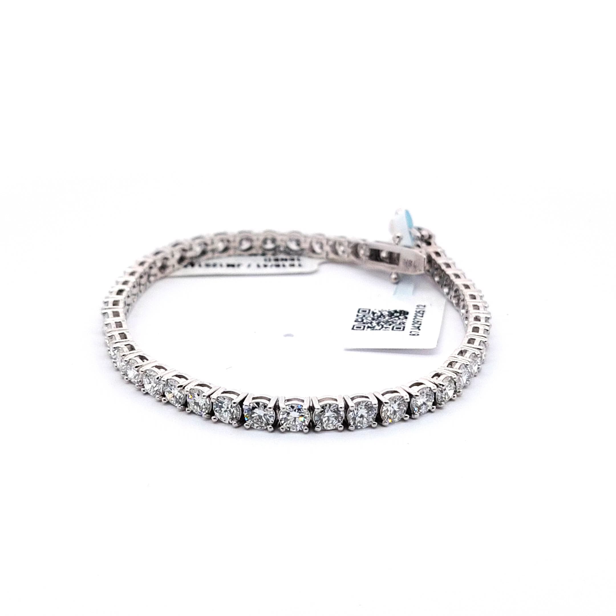 7.64 CT Tennis Bracelet with White Gold Setting 5