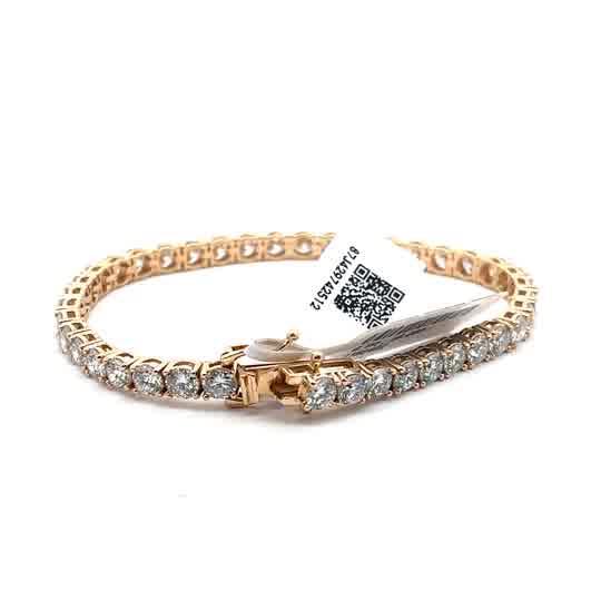 Rose Gold Diamond Tennis Bracelet