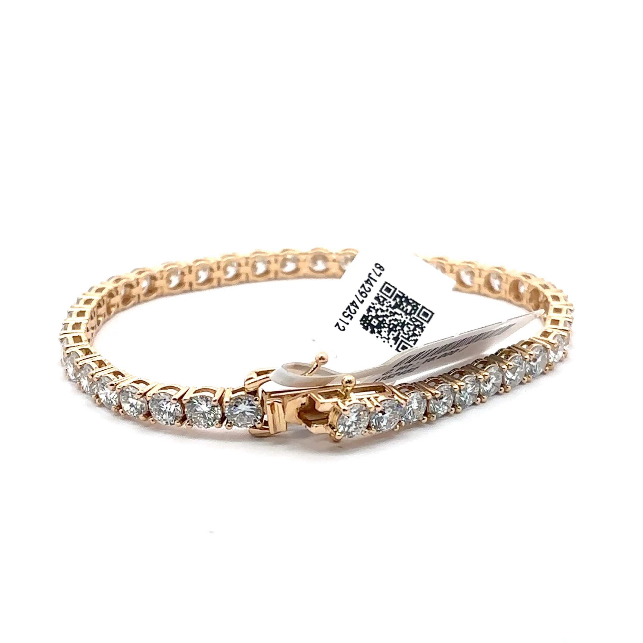Rose Gold Diamond Tennis Bracelet 2