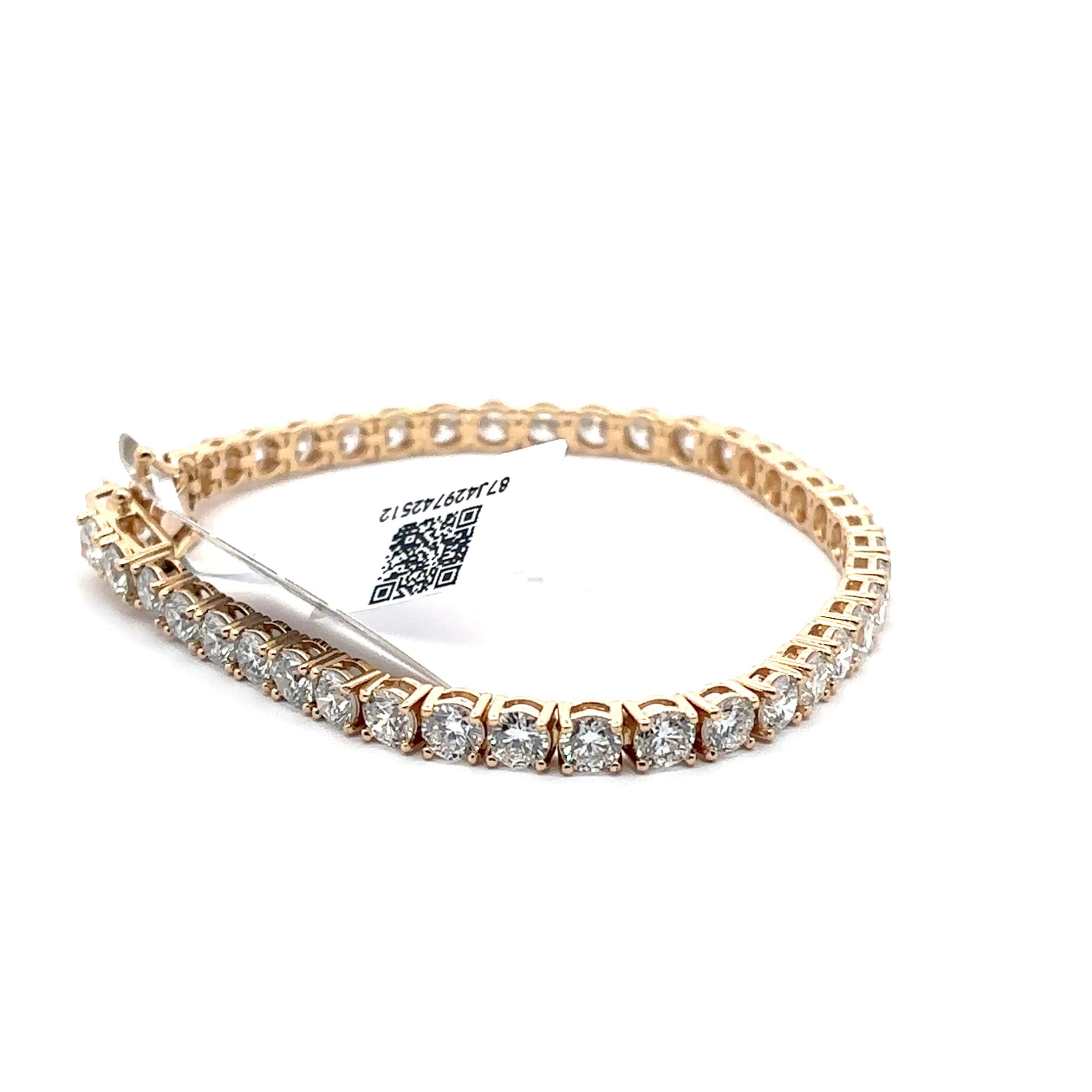 Rose Gold Diamond Tennis Bracelet 3