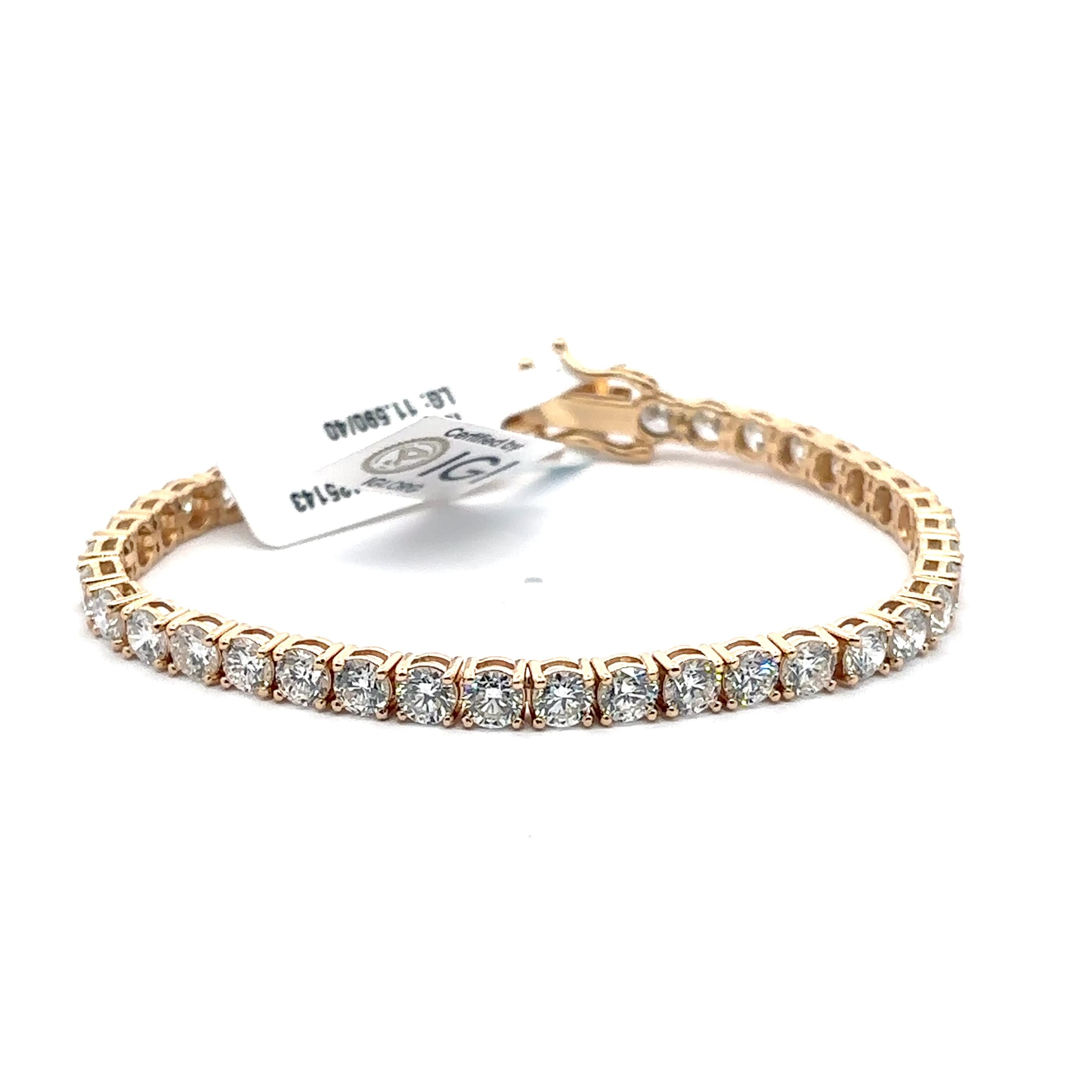 Rose Gold Diamond Tennis Bracelet 4