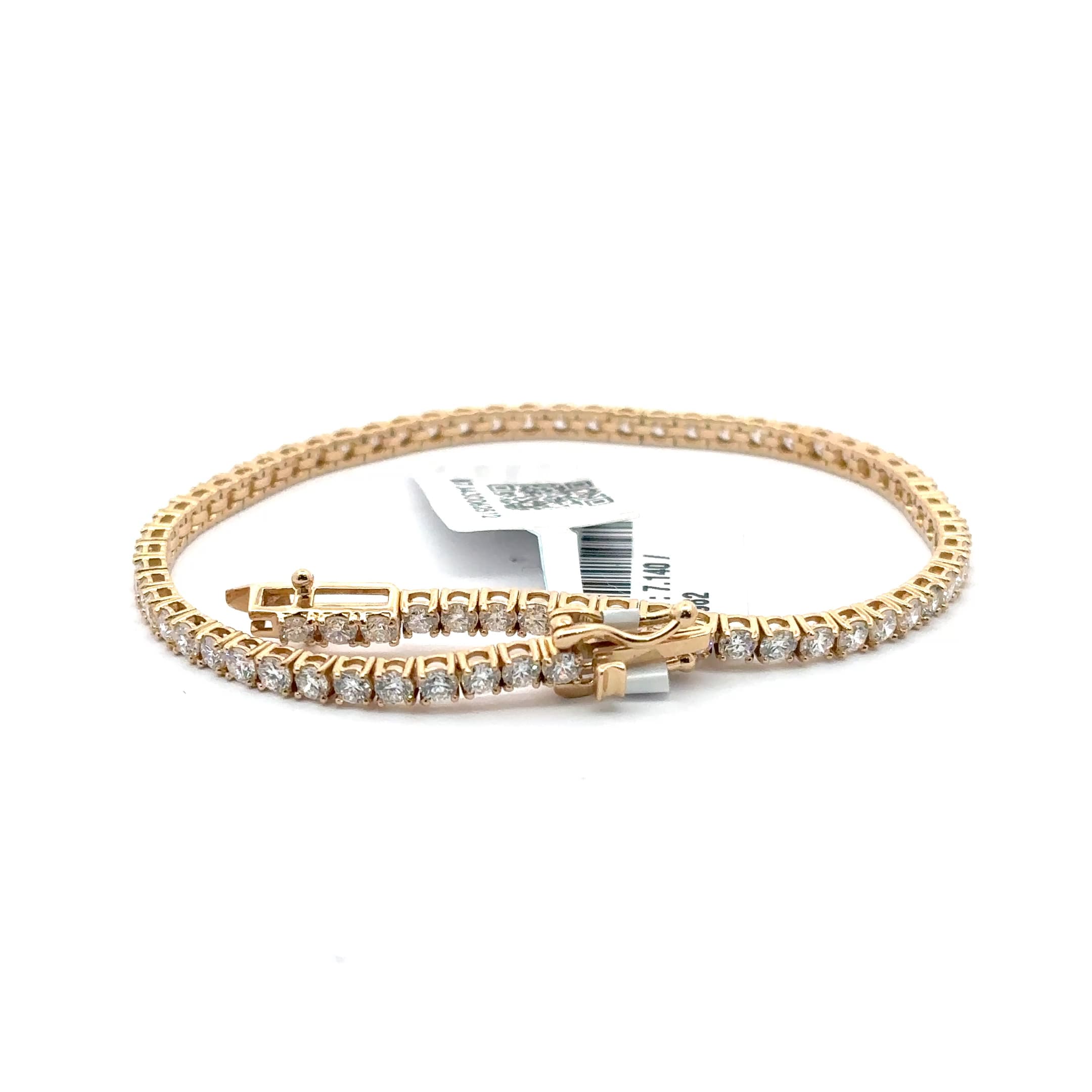 Rose Gold Diamond Tennis Bracelet 2