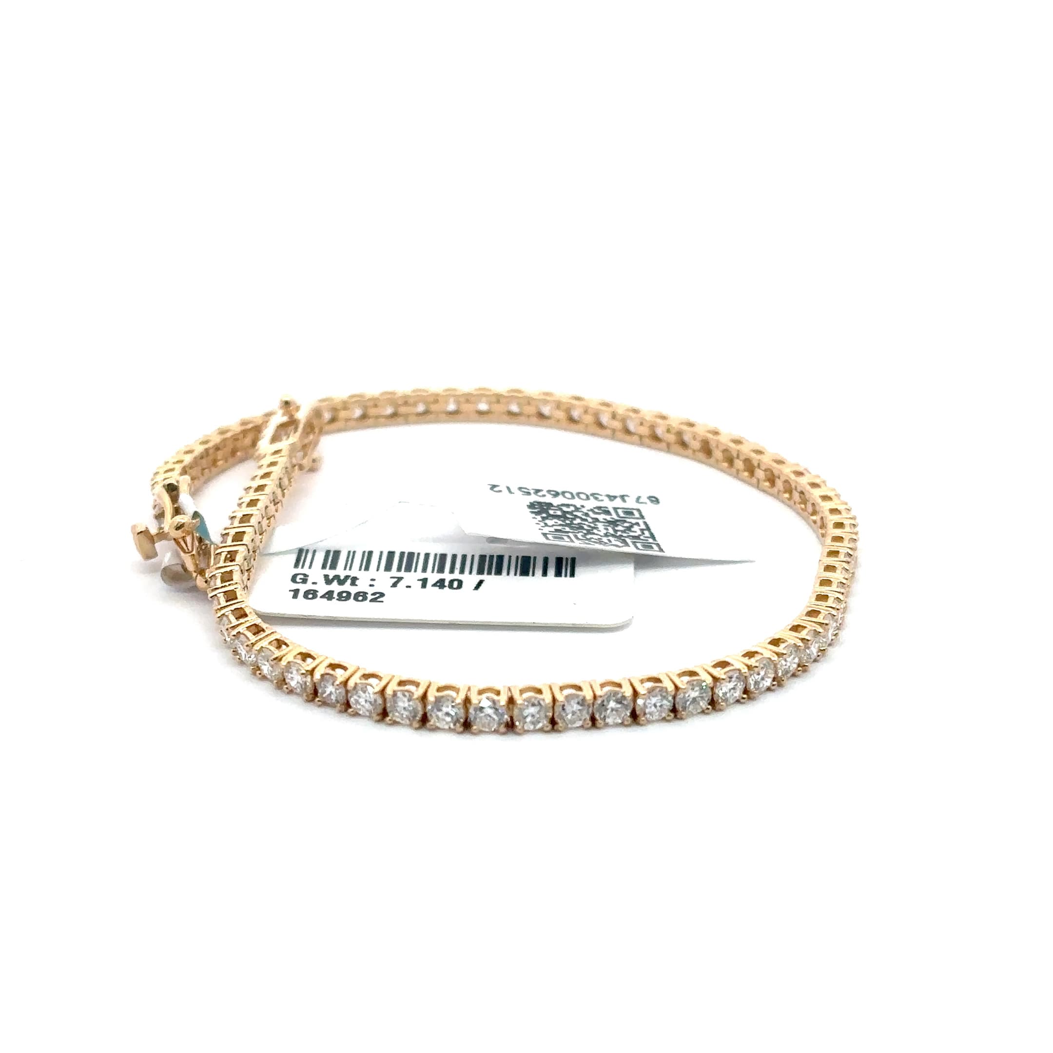 Rose Gold Diamond Tennis Bracelet 3