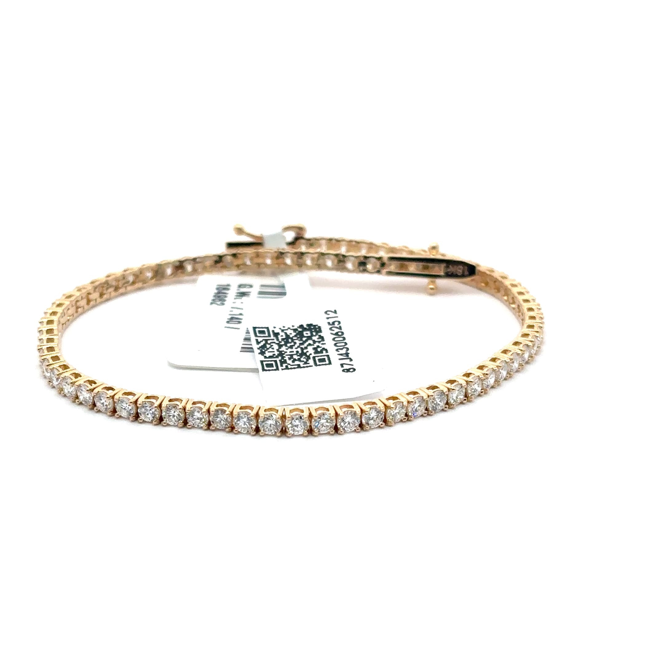 Rose Gold Diamond Tennis Bracelet 4