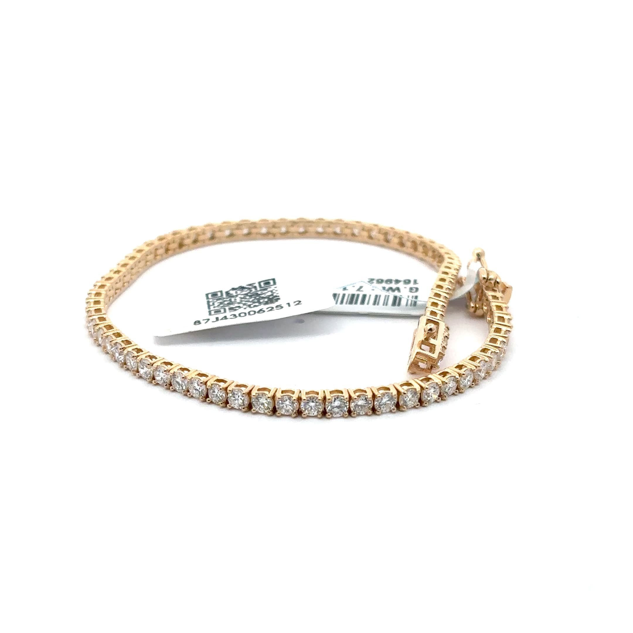Rose Gold Diamond Tennis Bracelet 5