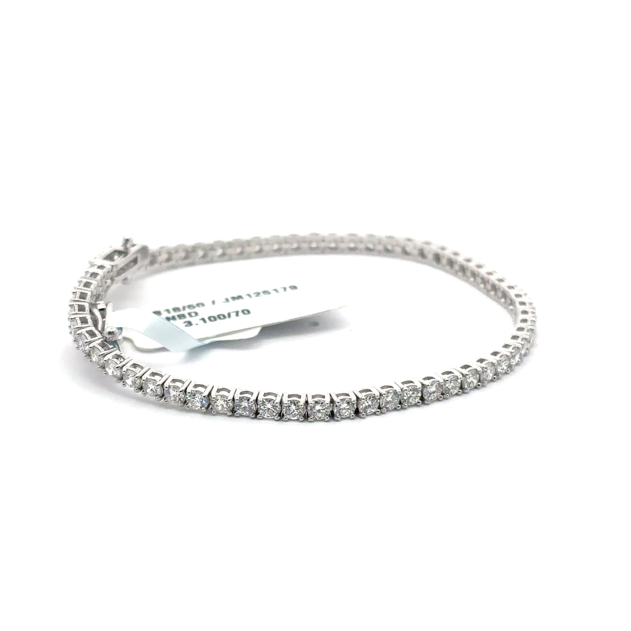 Diamond Tennis Bracelet with Round Brilliant Cut Diamonds 3