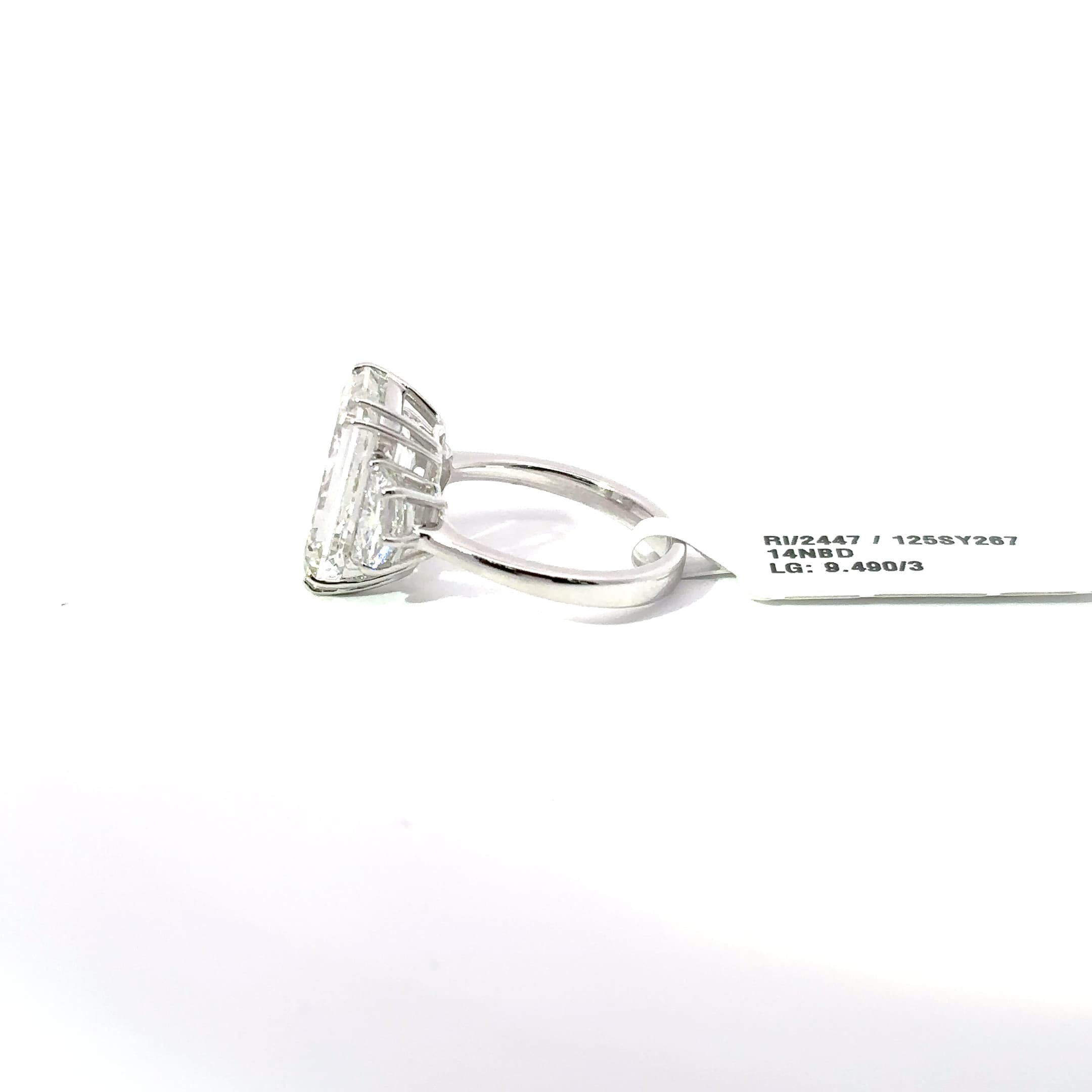 Diamond Emerald Cut Multi Stone Ring 3