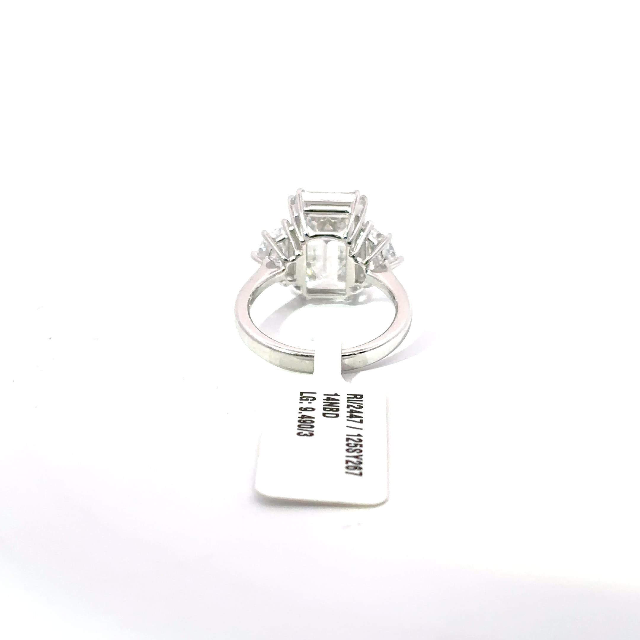 Diamond Emerald Cut Multi Stone Ring 4