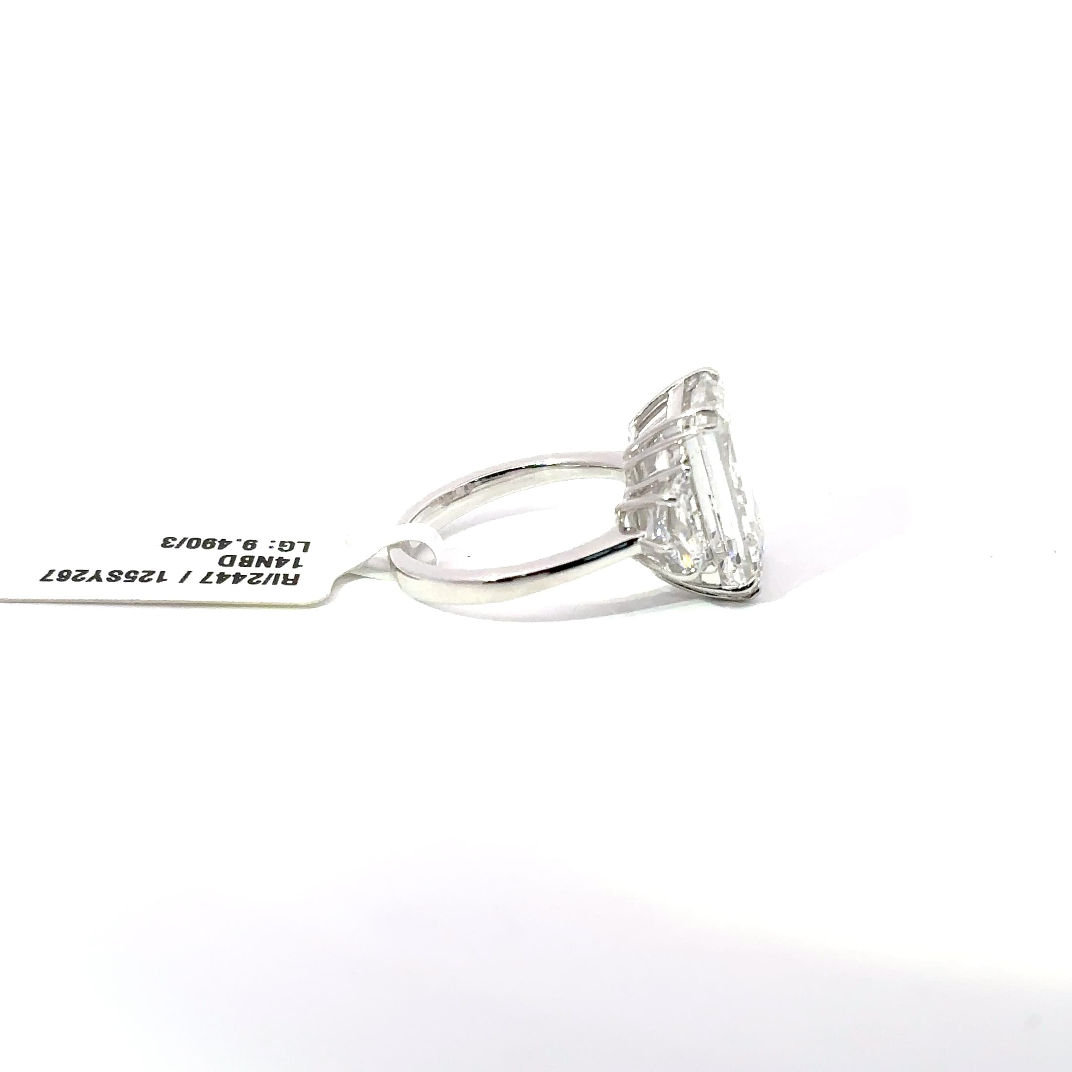 Diamond Emerald Cut Multi Stone Ring 5