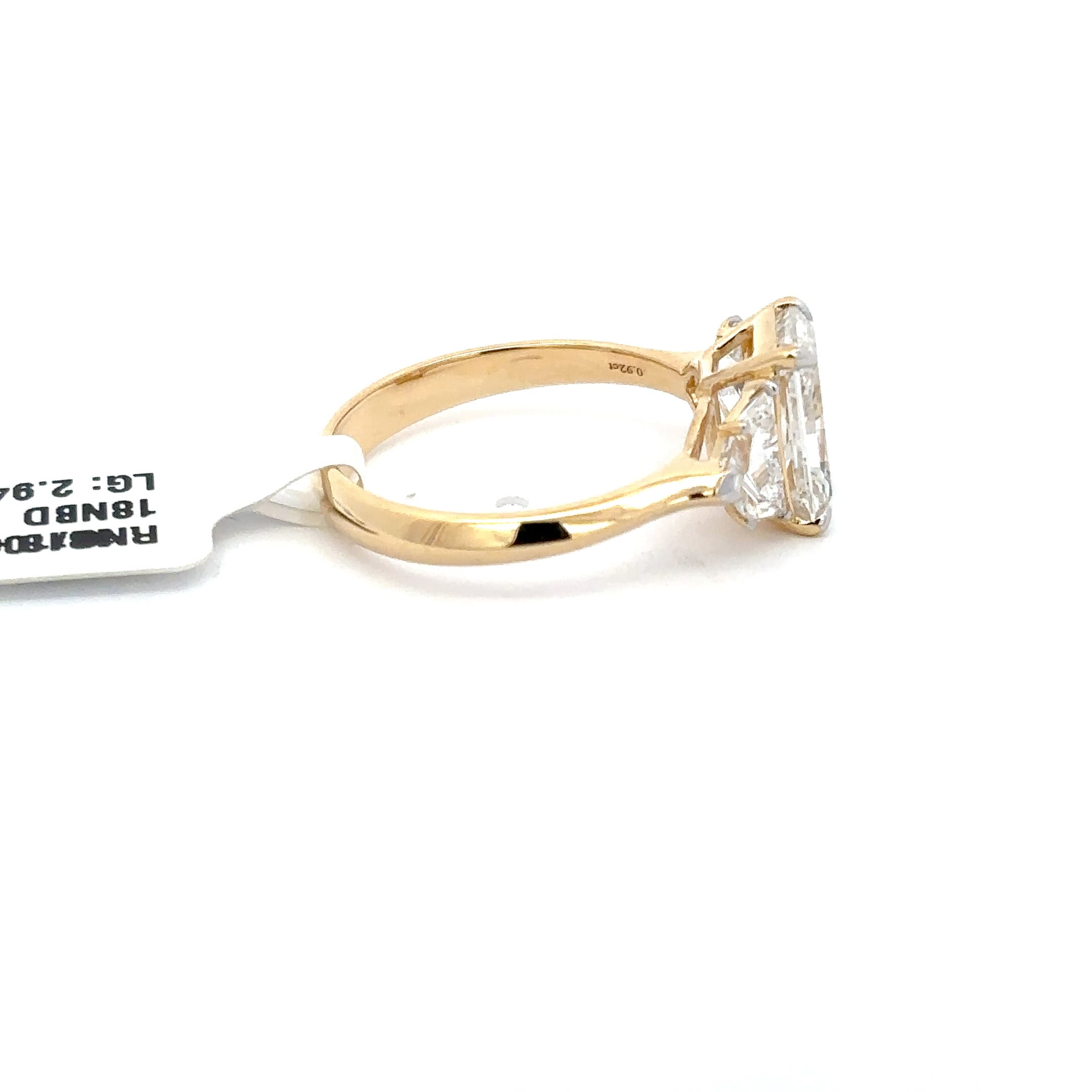 Radiant Cut Diamond Multistone Ring in Yellow Gold 5