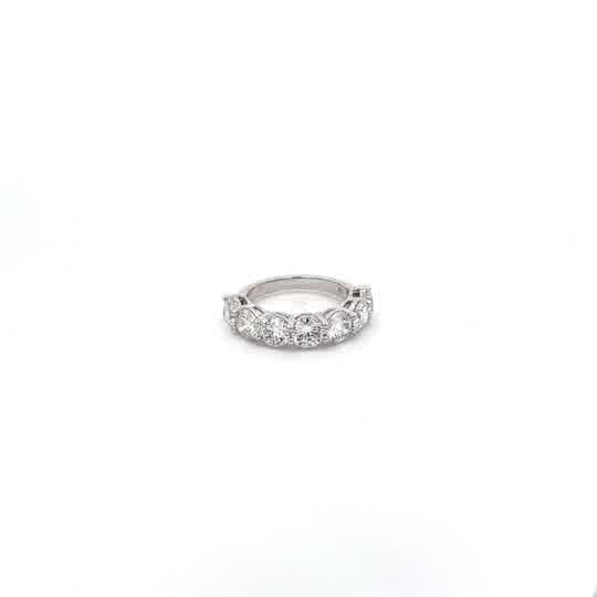 White Gold Diamond Eternity Ring with Brilliant Cut Diamonds
