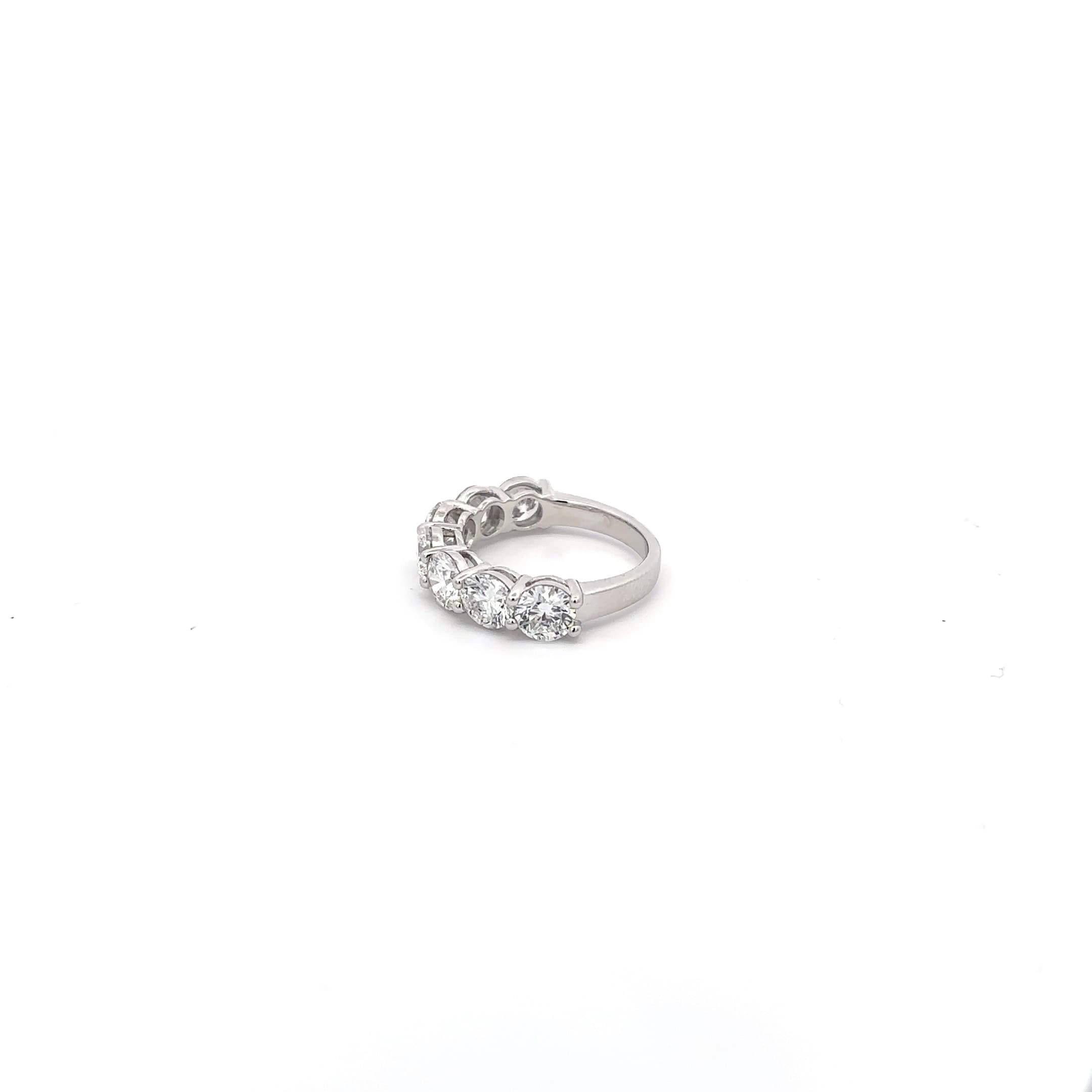 White Gold Diamond Eternity Ring with Brilliant Cut Diamonds 3