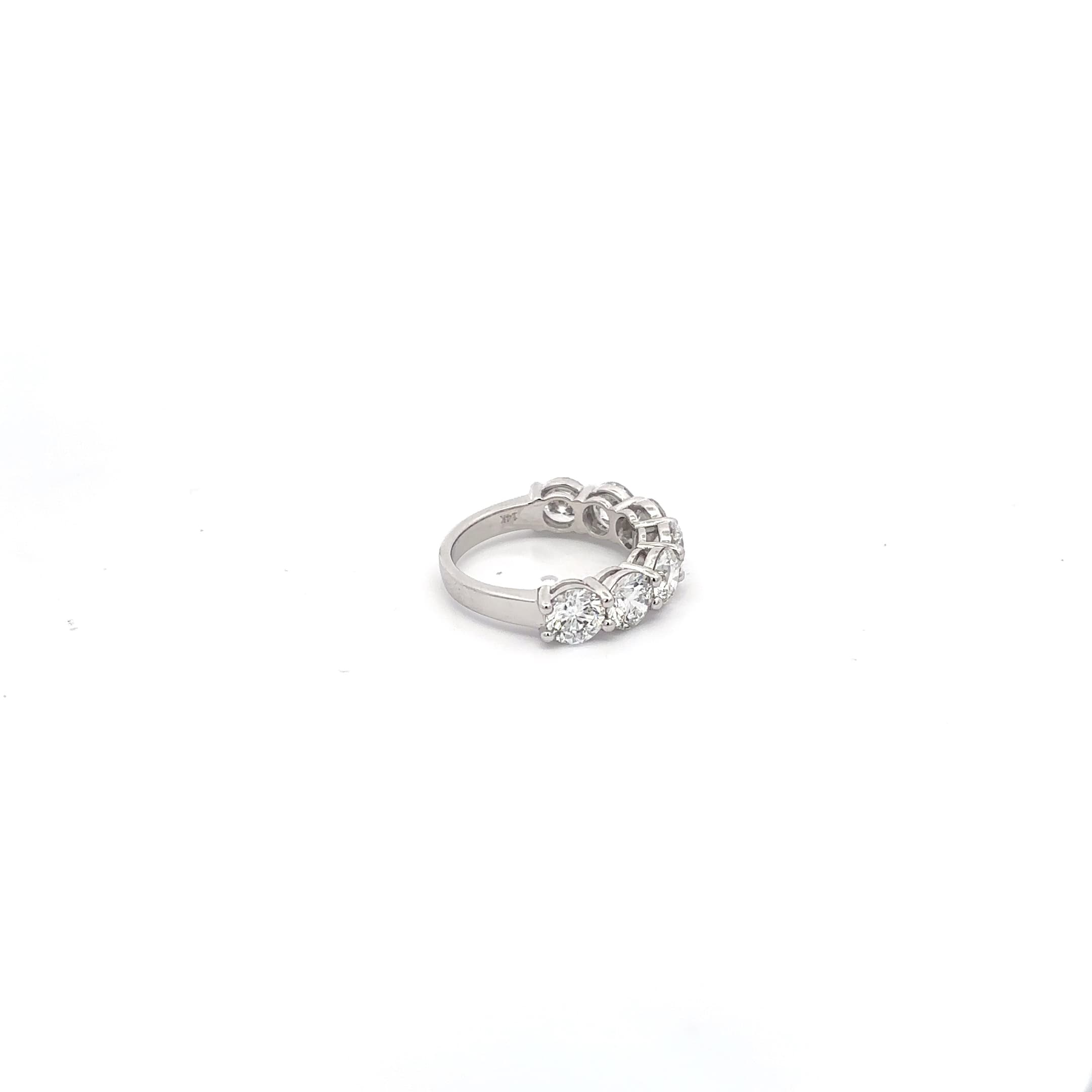 White Gold Diamond Eternity Ring with Brilliant Cut Diamonds 5