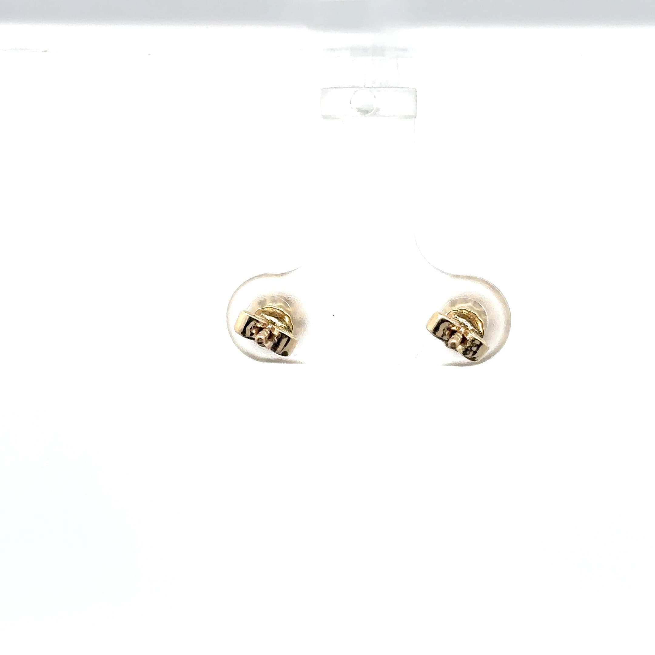 White Gold Stud Earrings with Round Brilliant Diamonds 4
