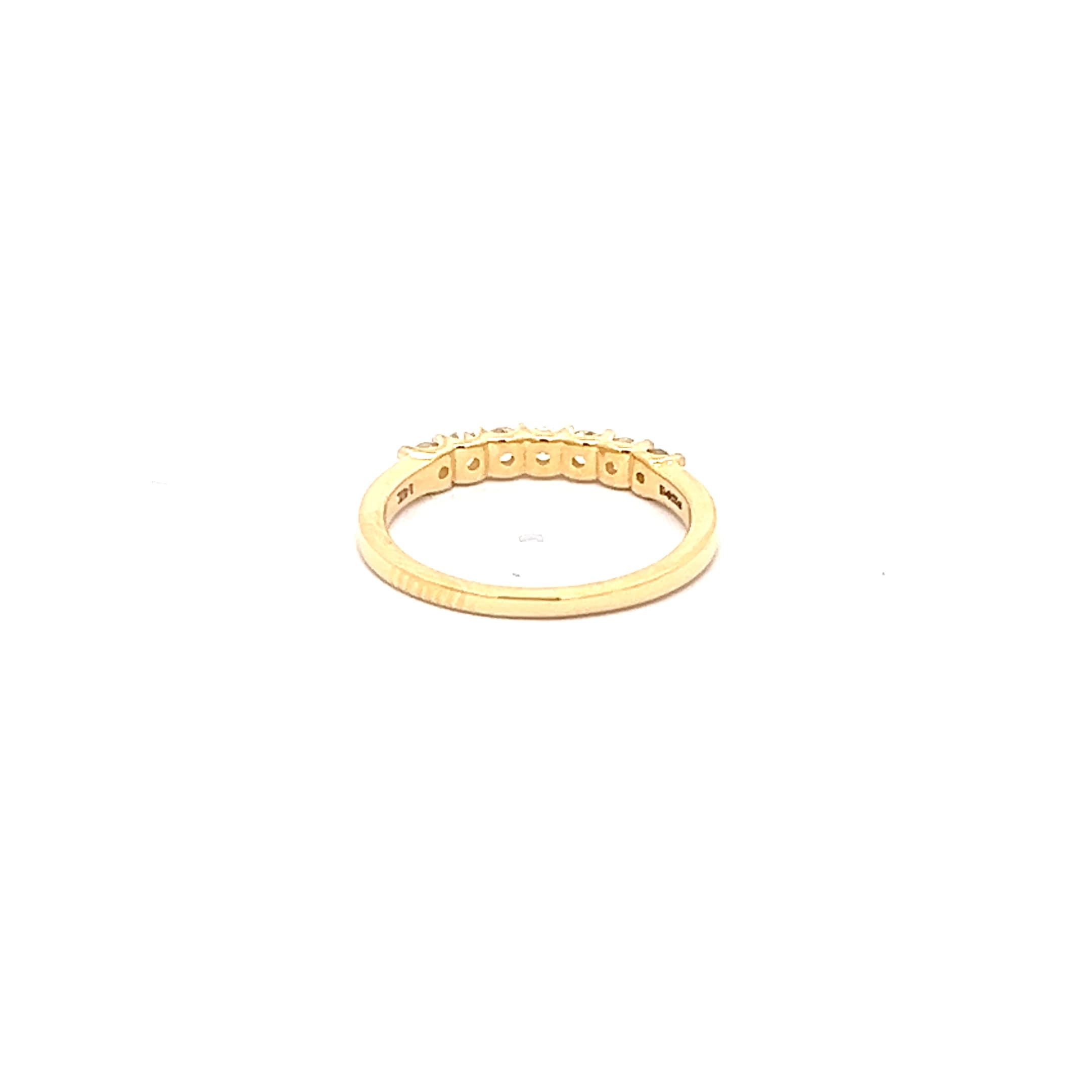 Yellow Gold Multistone Ring with Round Cut Diamonds 4