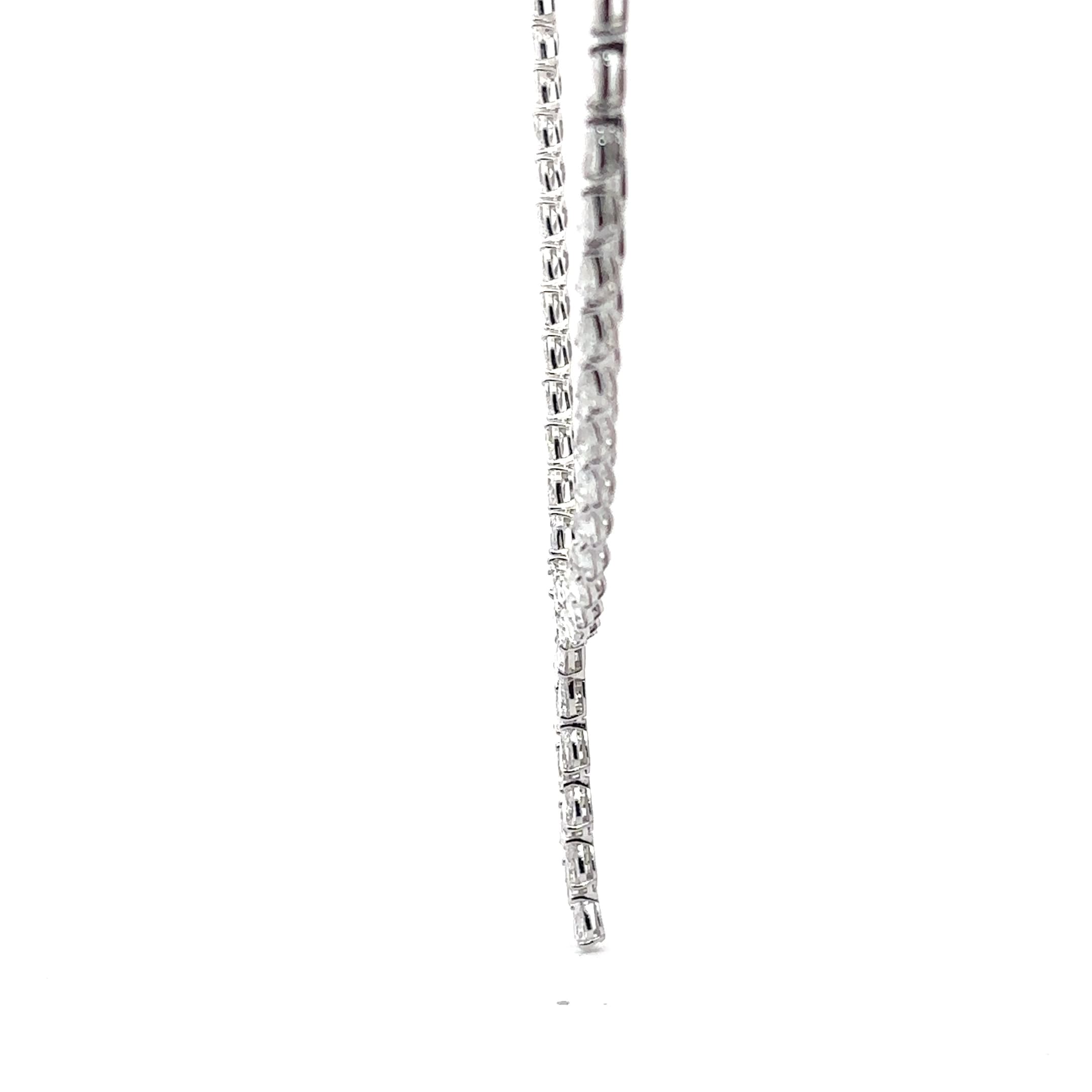 Pear-Shaped Diamond Cascade Necklace 3