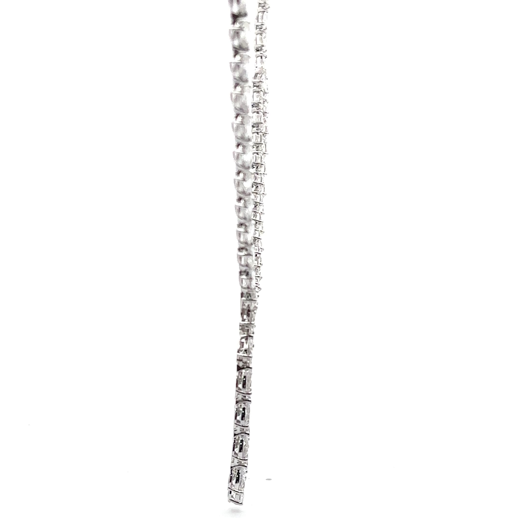 Pear-Shaped Diamond Cascade Necklace 5