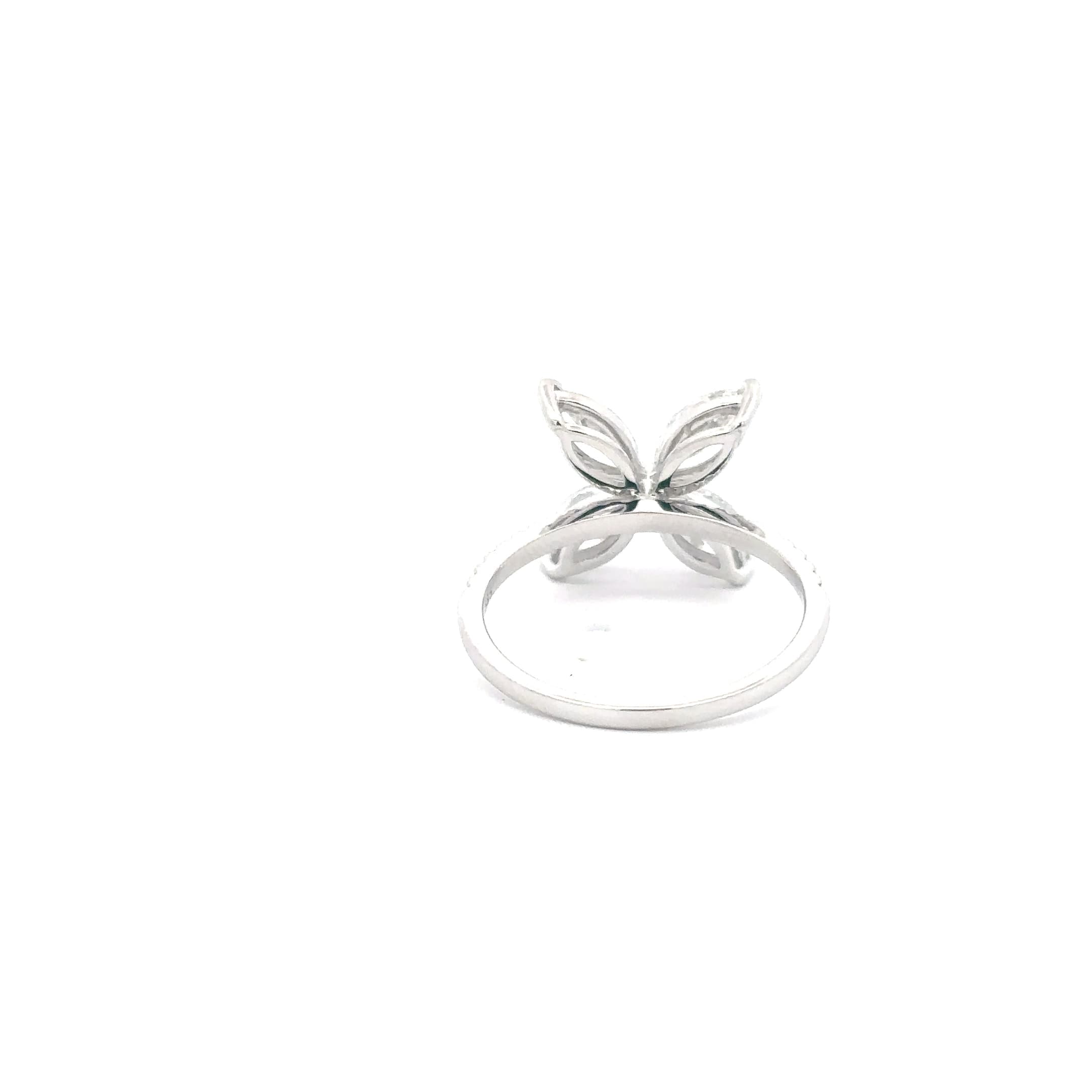 Multi-Stone Ring with Marquise Cut Diamonds 4