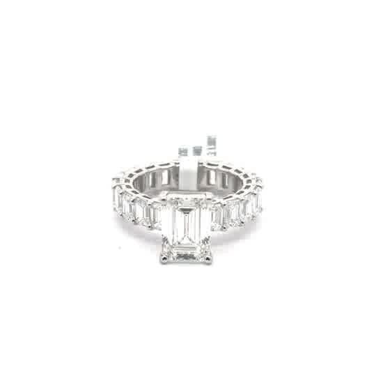 Eternity Ring with Emerald-Cut Diamonds