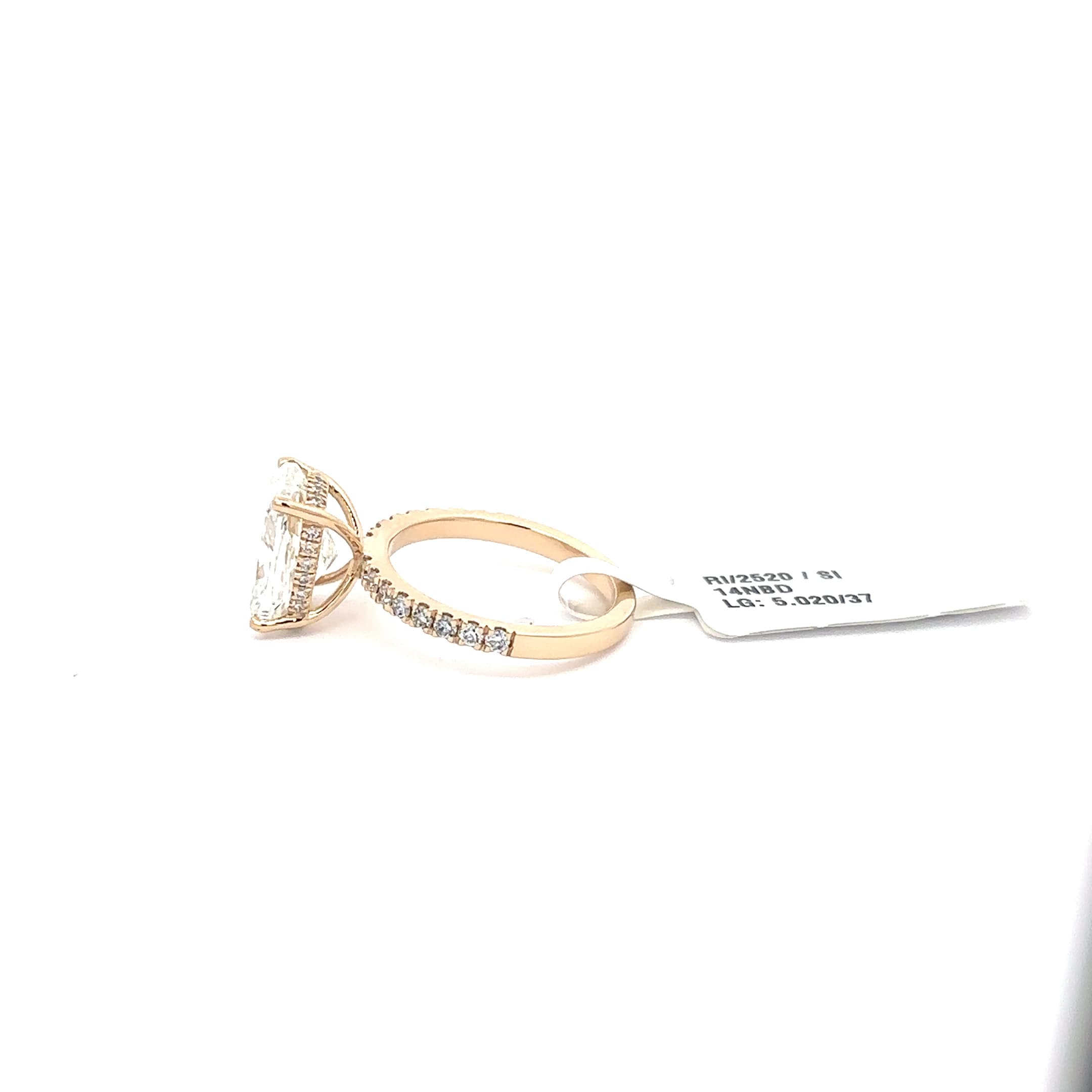 Rose Gold Engagement Ring with Cushion Cut Diamond 3