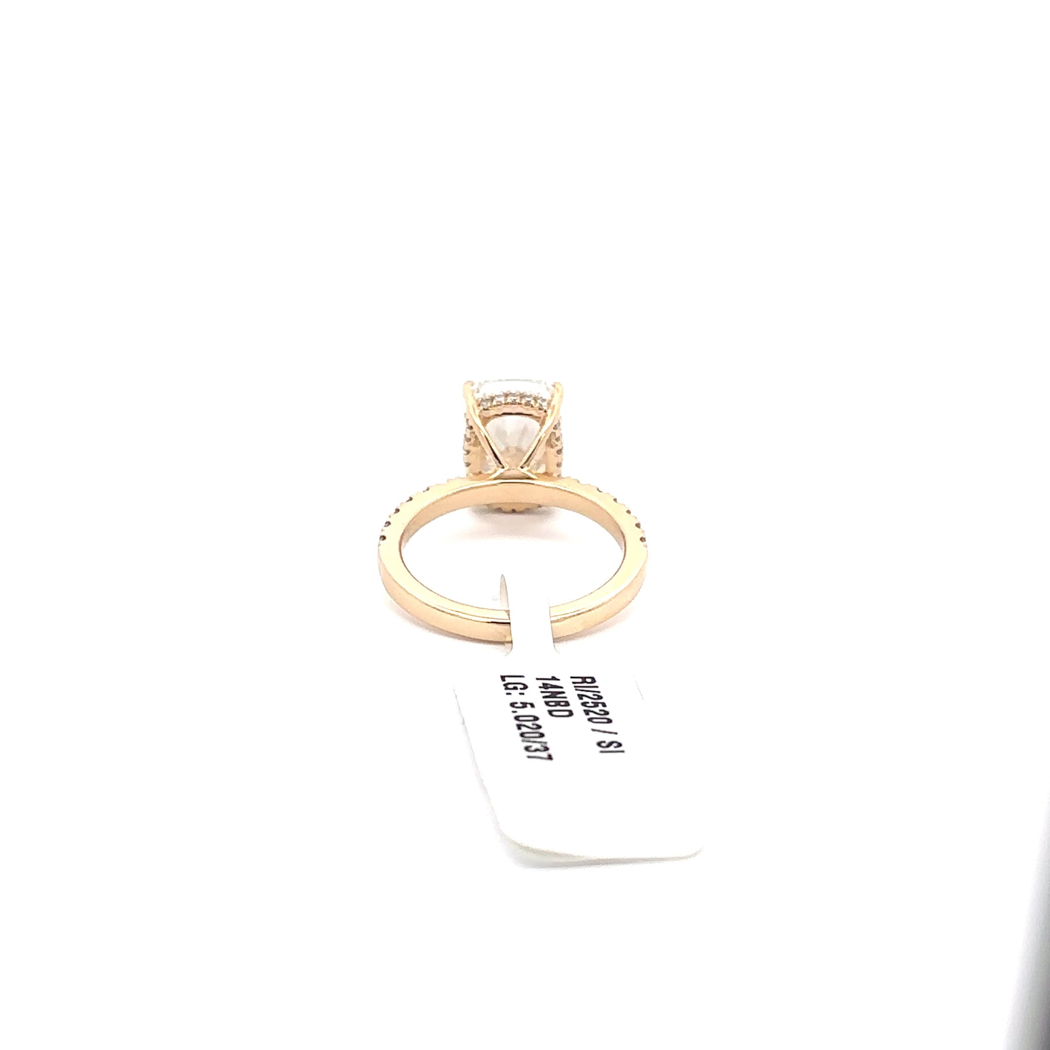 Rose Gold Engagement Ring with Cushion Cut Diamond 4