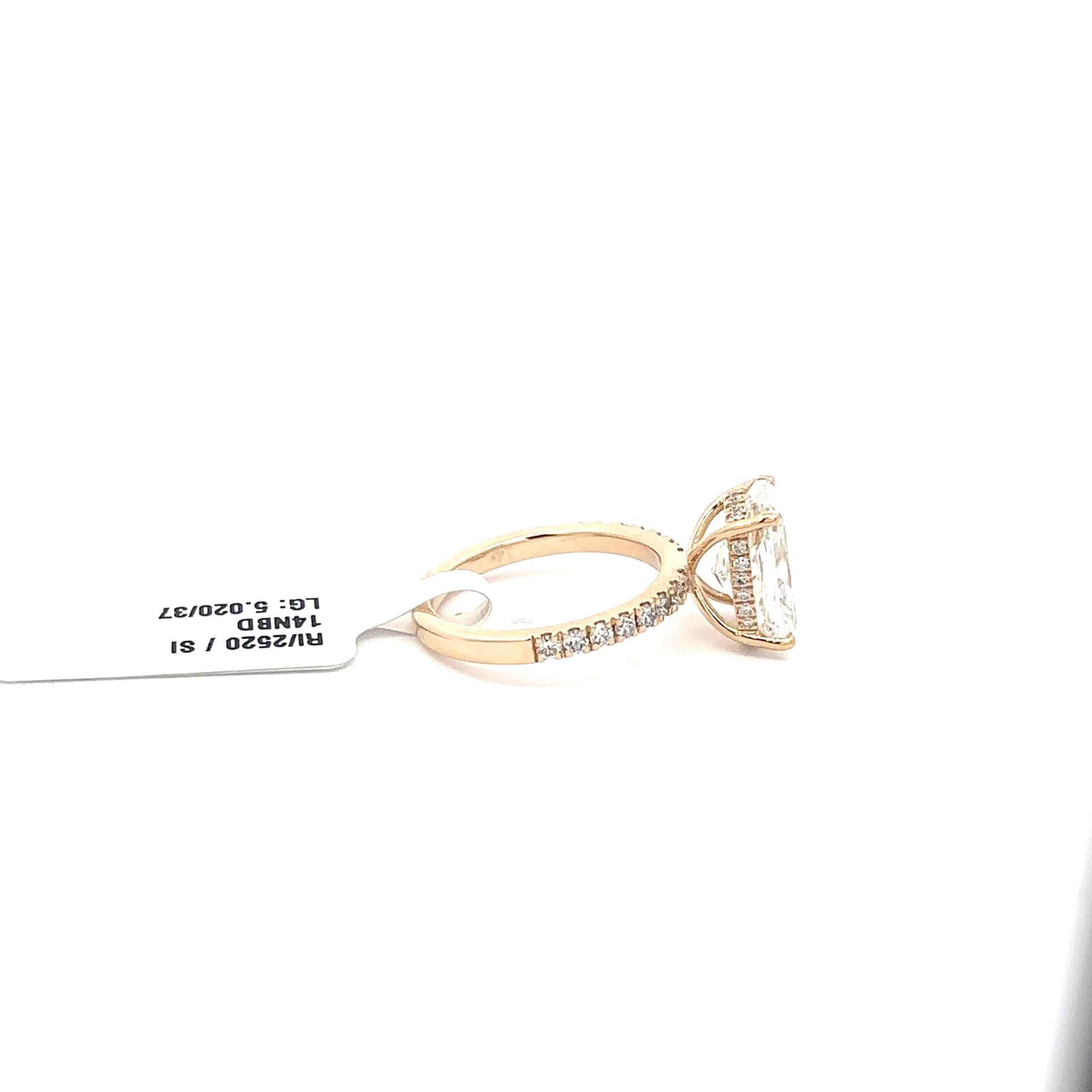 Rose Gold Engagement Ring with Cushion Cut Diamond 5