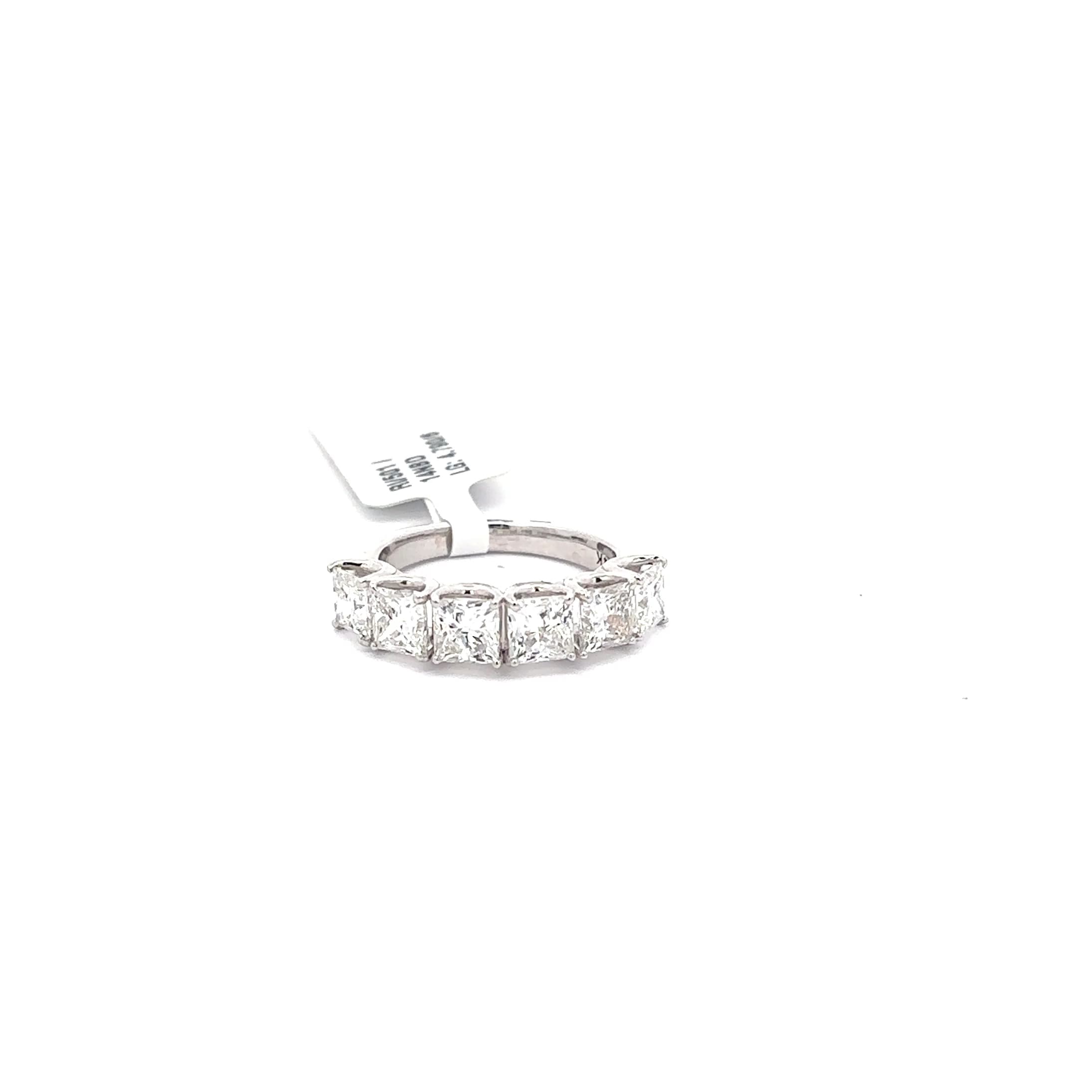 Eternity Ring with Princess Cut Diamond Accents 2