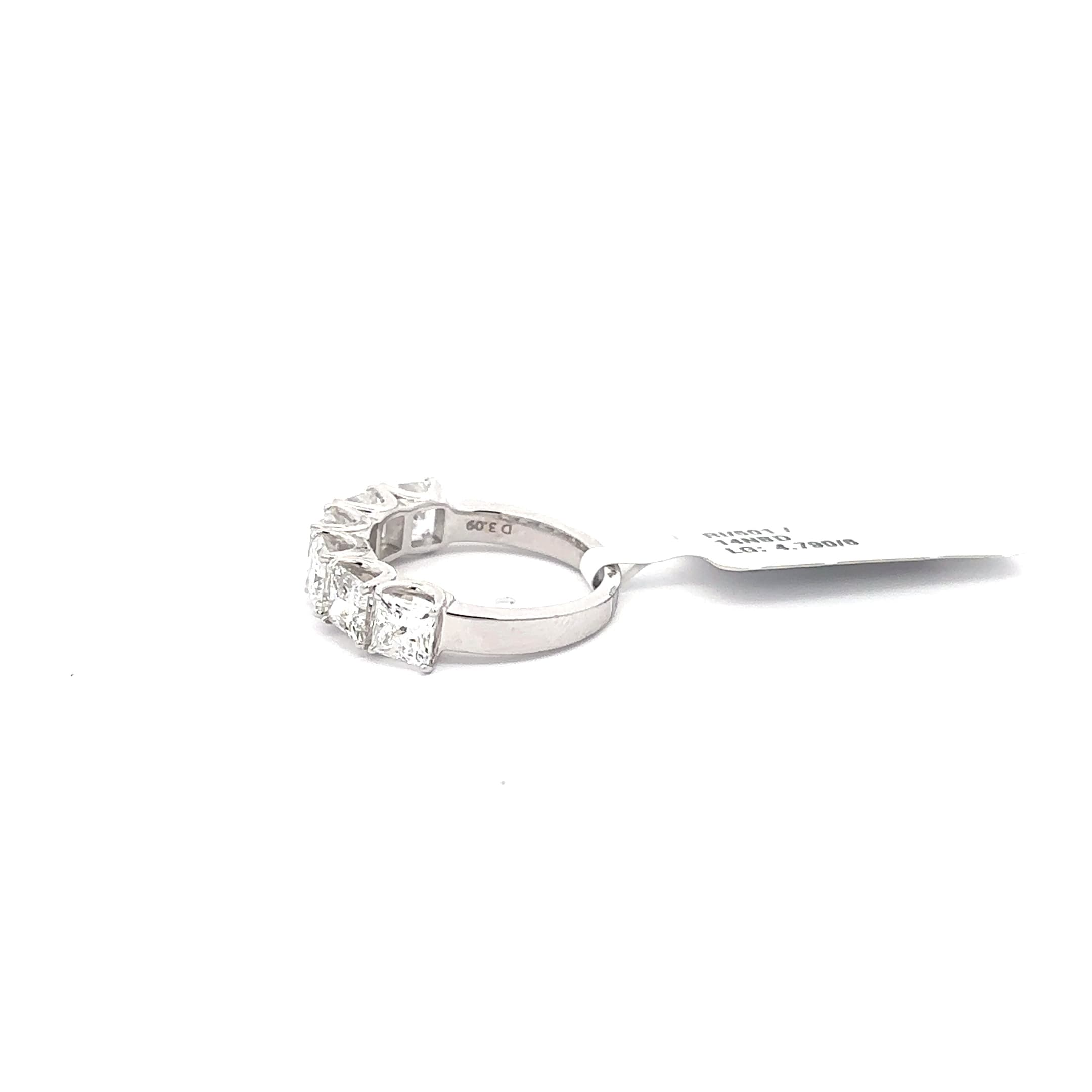 Eternity Ring with Princess Cut Diamond Accents 3