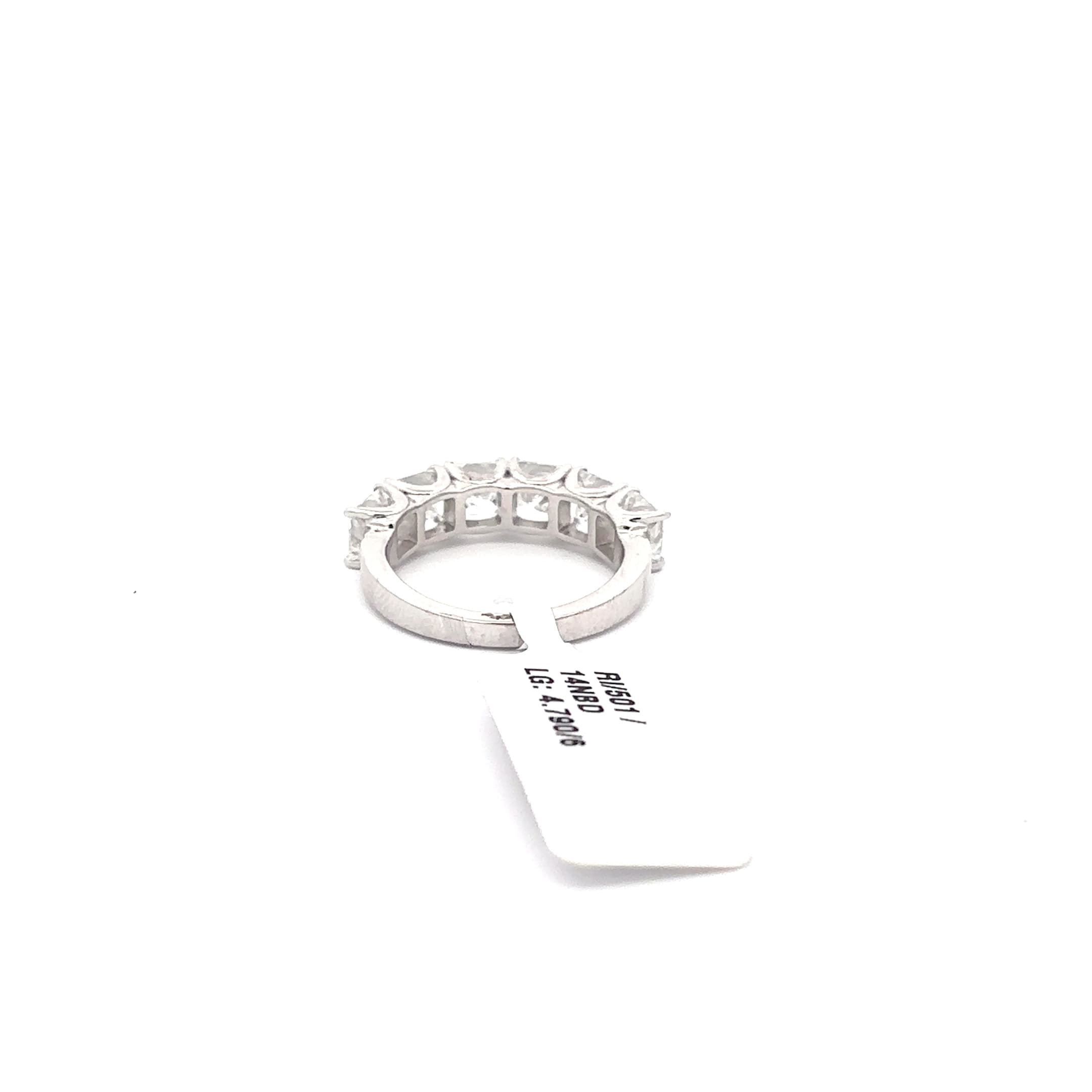 Eternity Ring with Princess Cut Diamond Accents 4