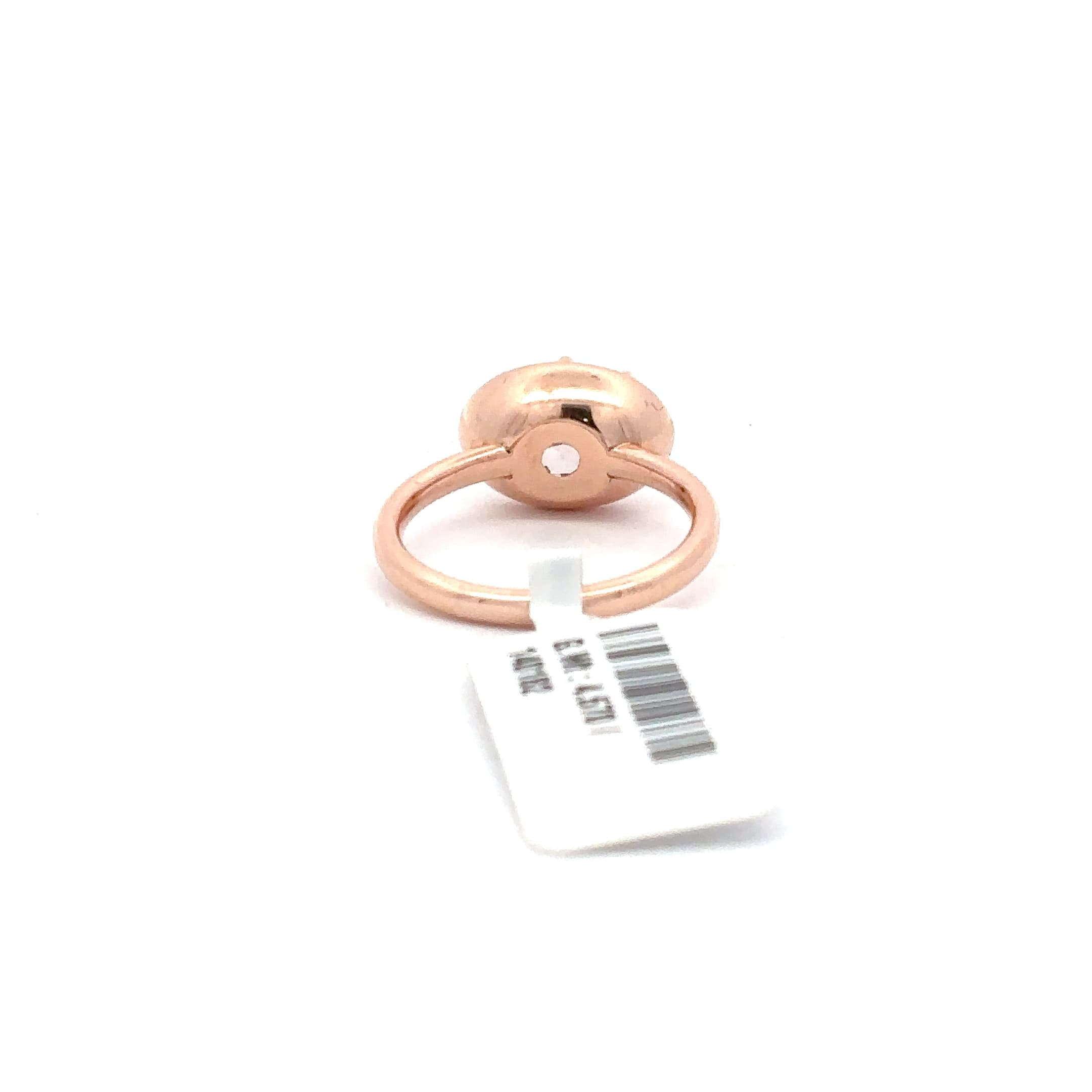 Yellow Gold solitaire oval shape diamond ring 4