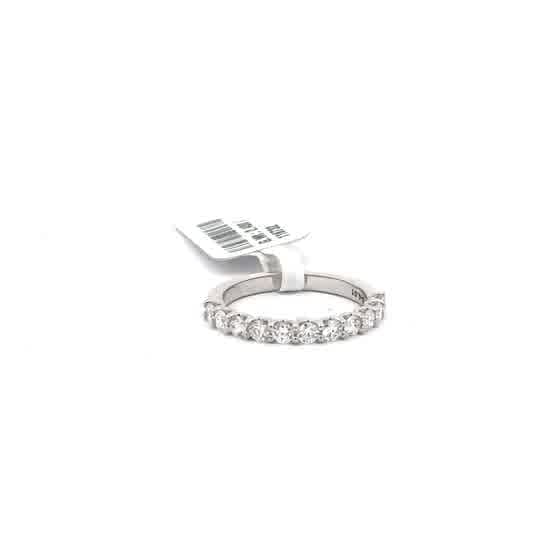 White Gold Diamond Eternity Ring with Brilliant Cut Diamonds
