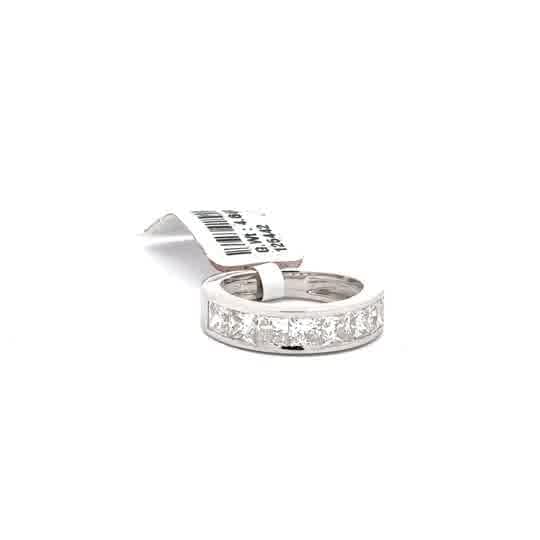 Princess Cut Diamond White Gold Eternity Band