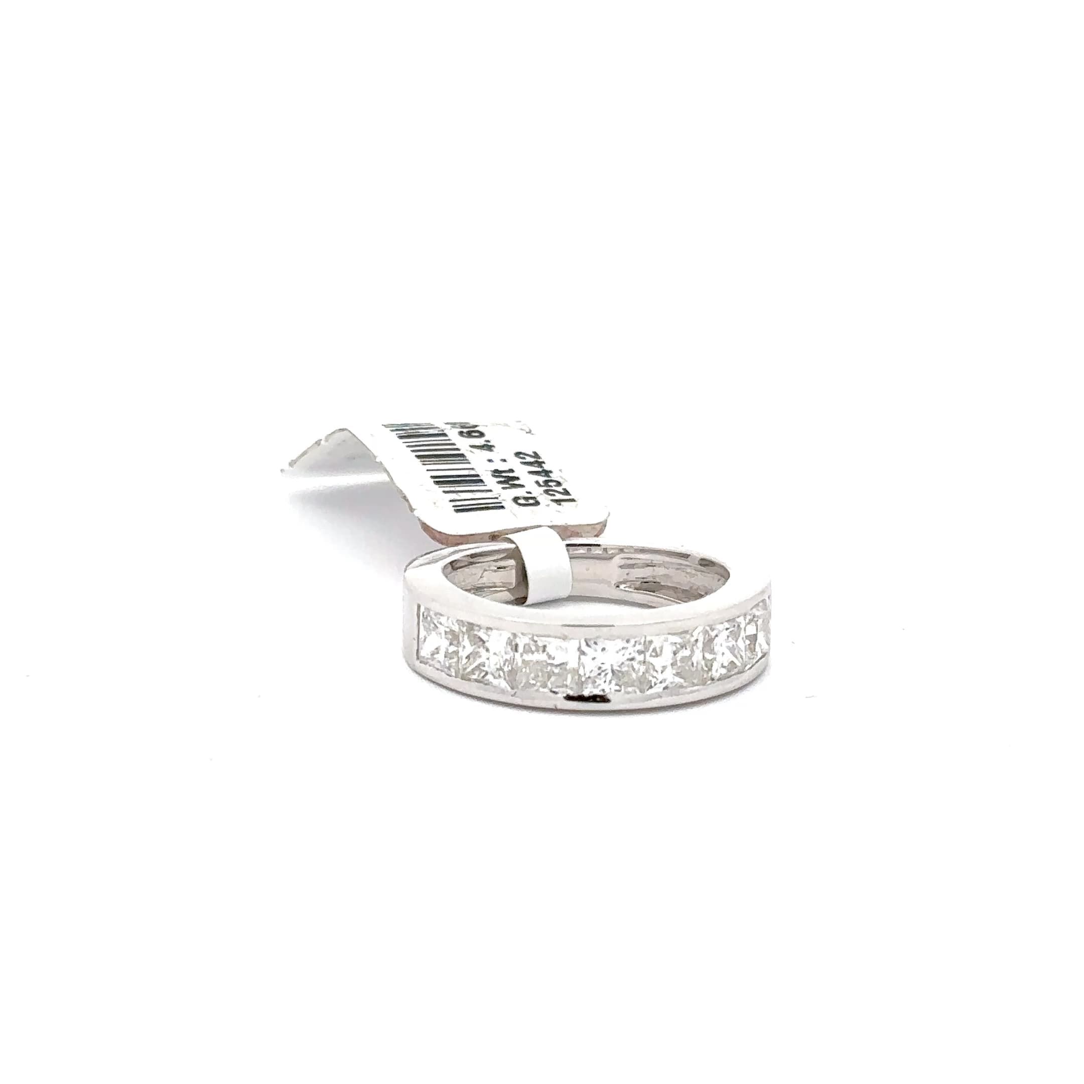 Princess Cut Diamond White Gold Eternity Band 2